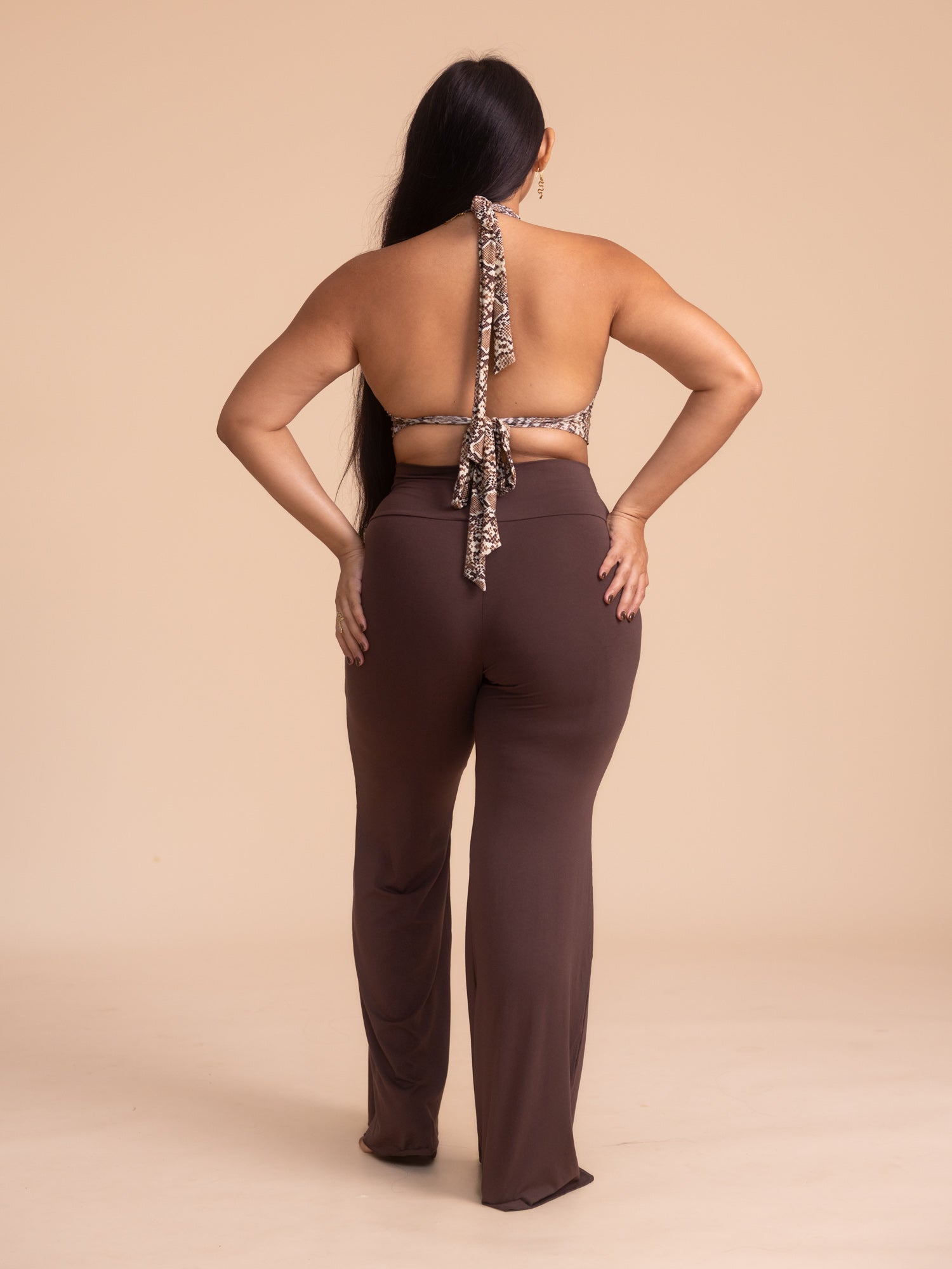Alexa Top - Organic Snake Print