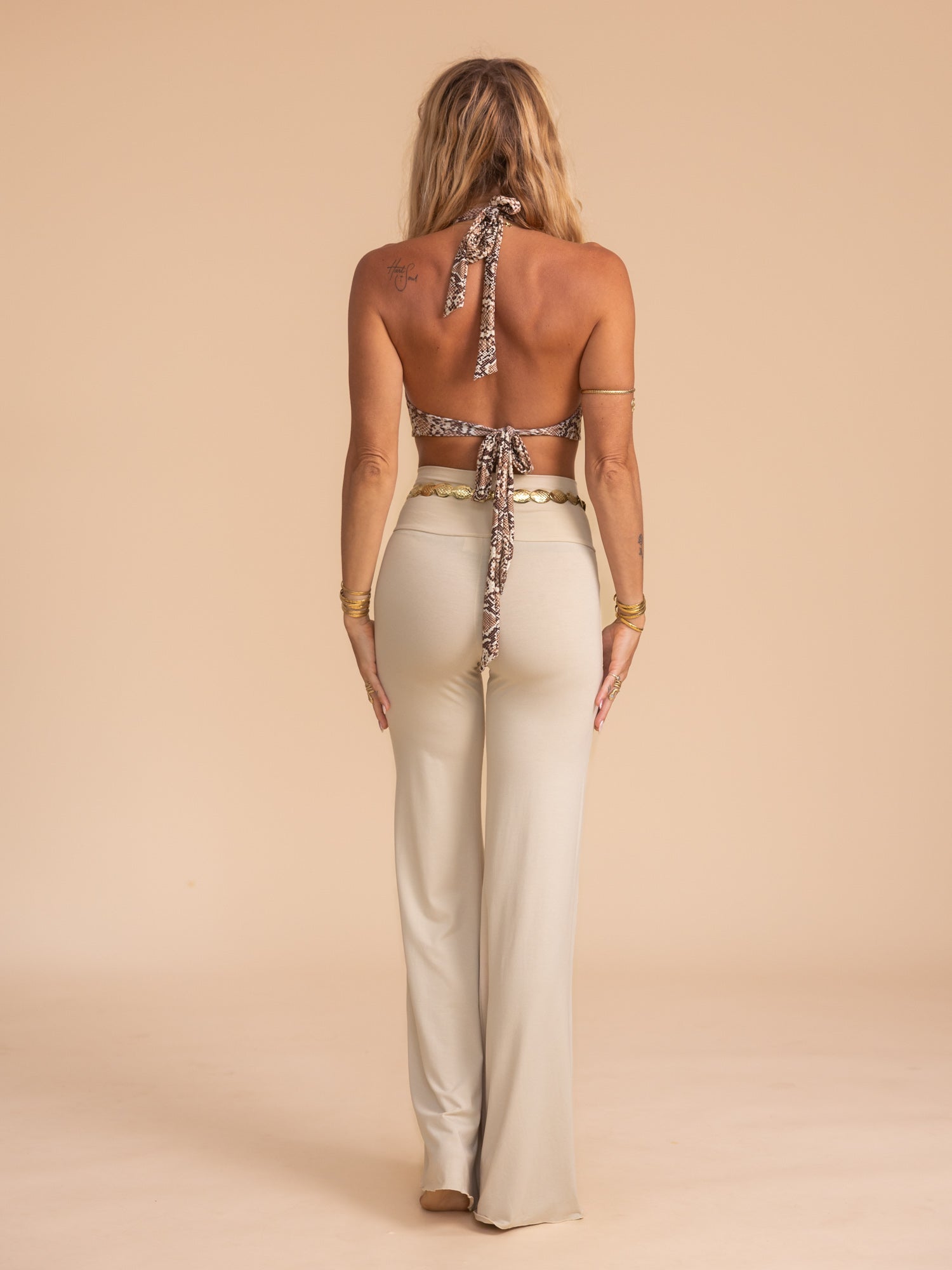 Alexa Top - Organic Snake Print