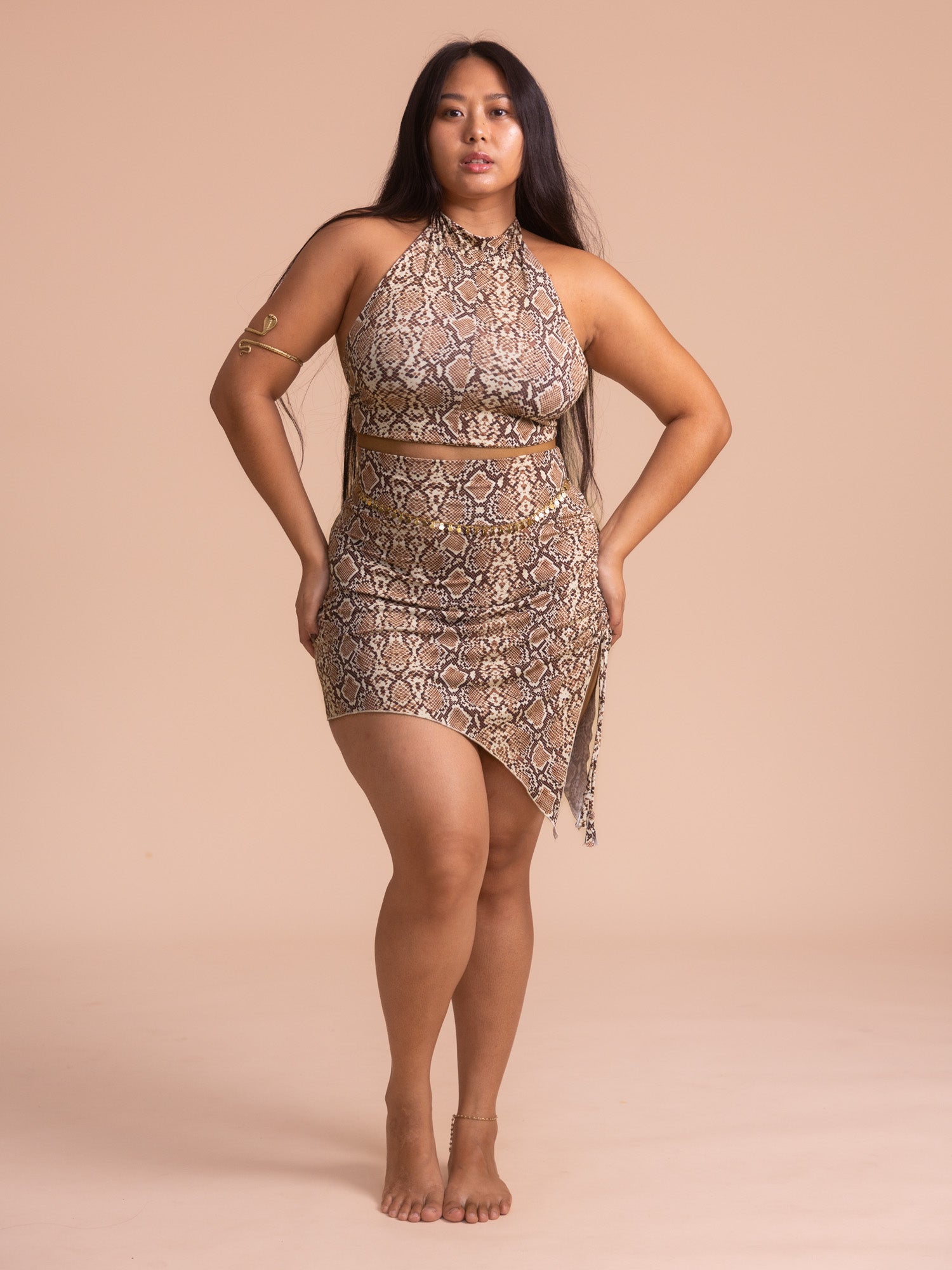 Sienna + Alexa Set - Organic Snake Print