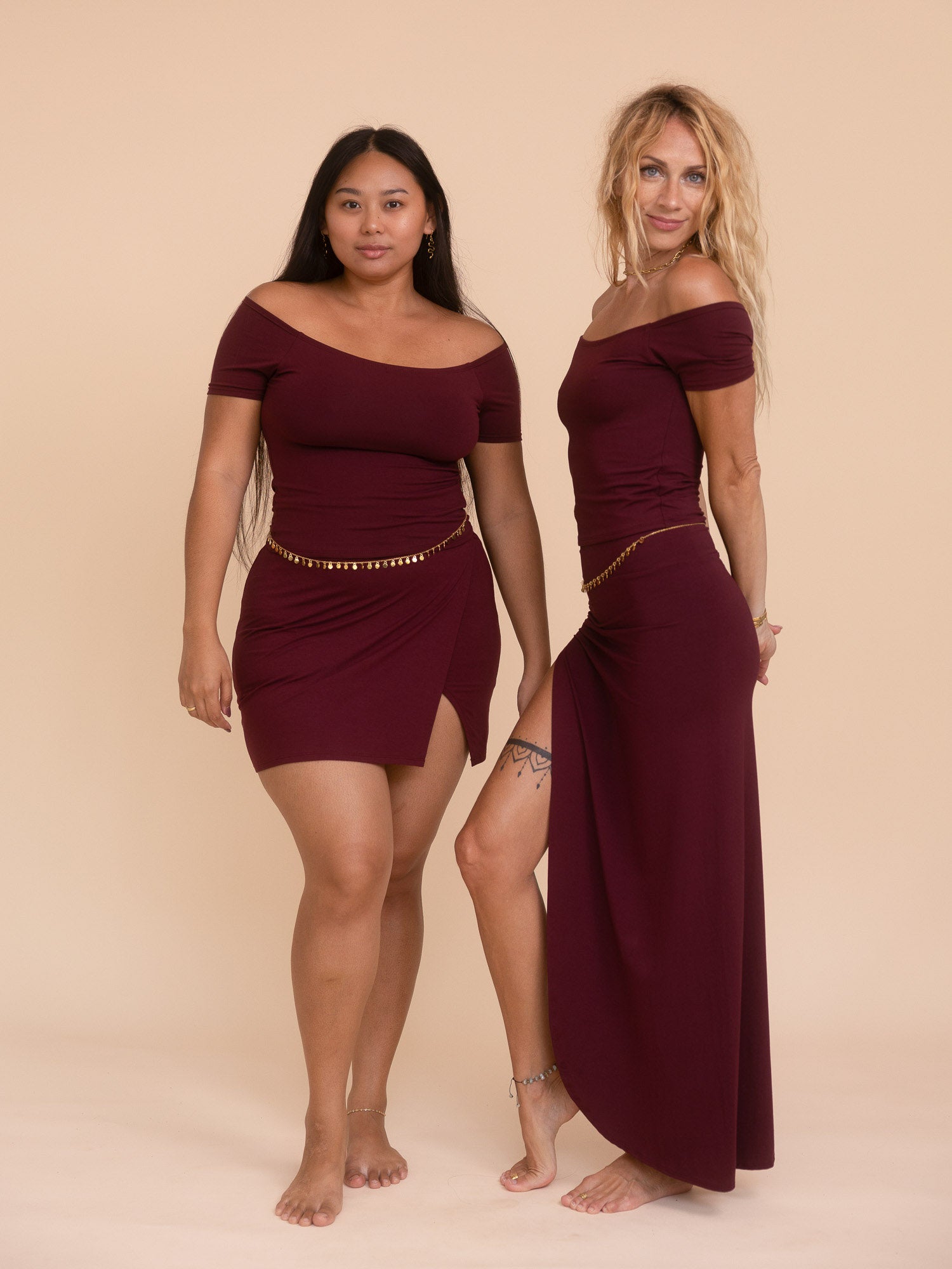 Long Savaya Top - Cherry Stone