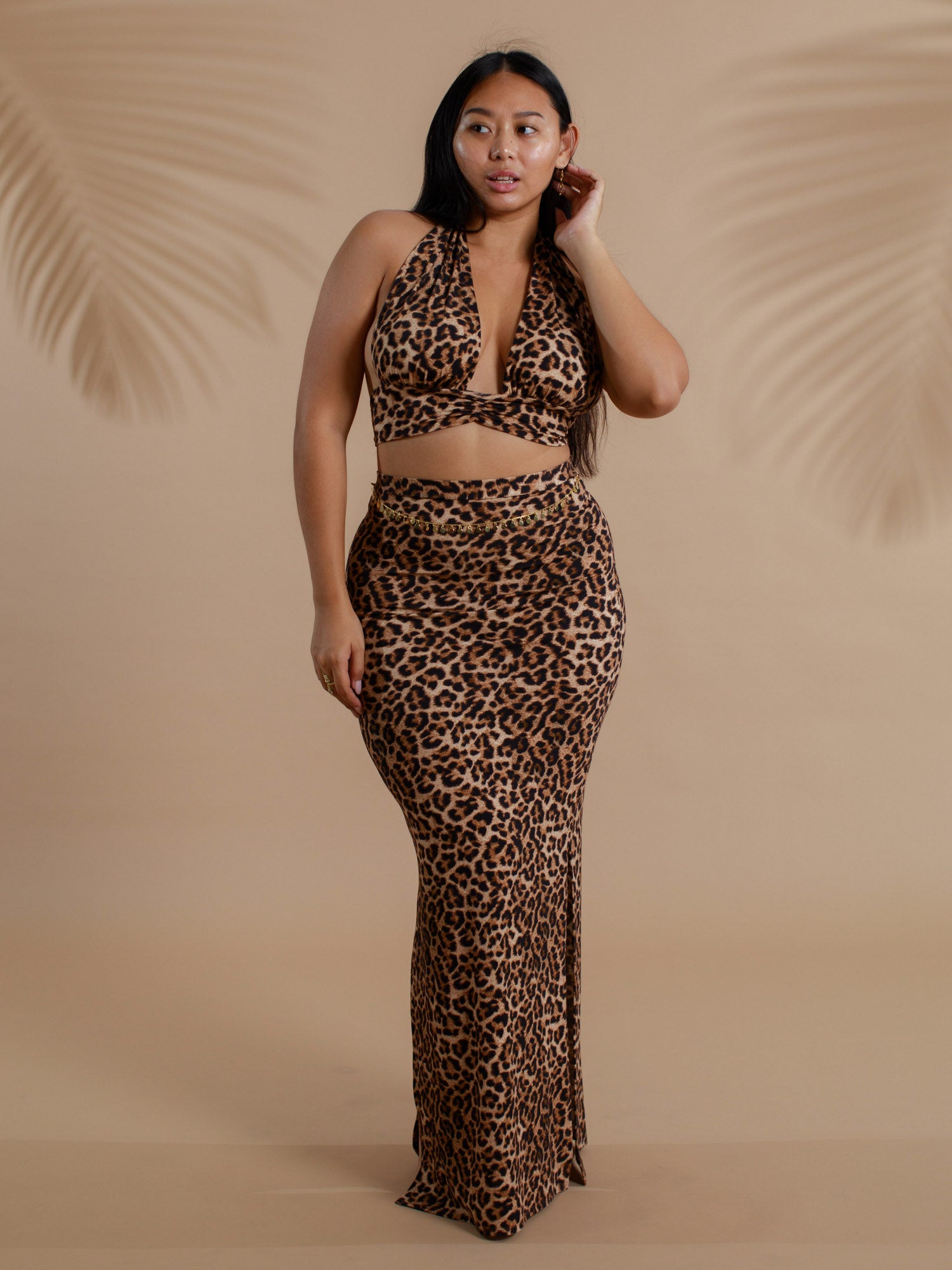 Alexandra Skirt - Organic Leopard
