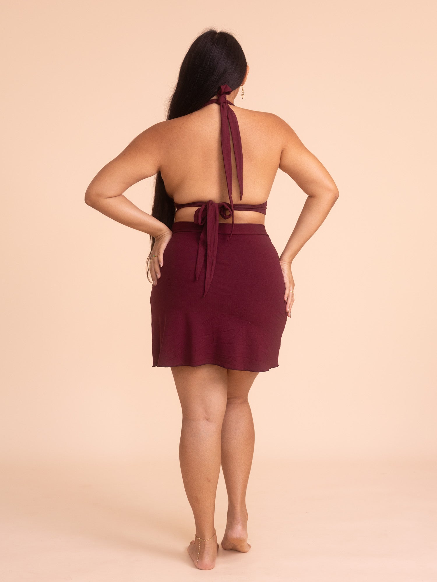 Diana Mini Skort - Cherry Stone