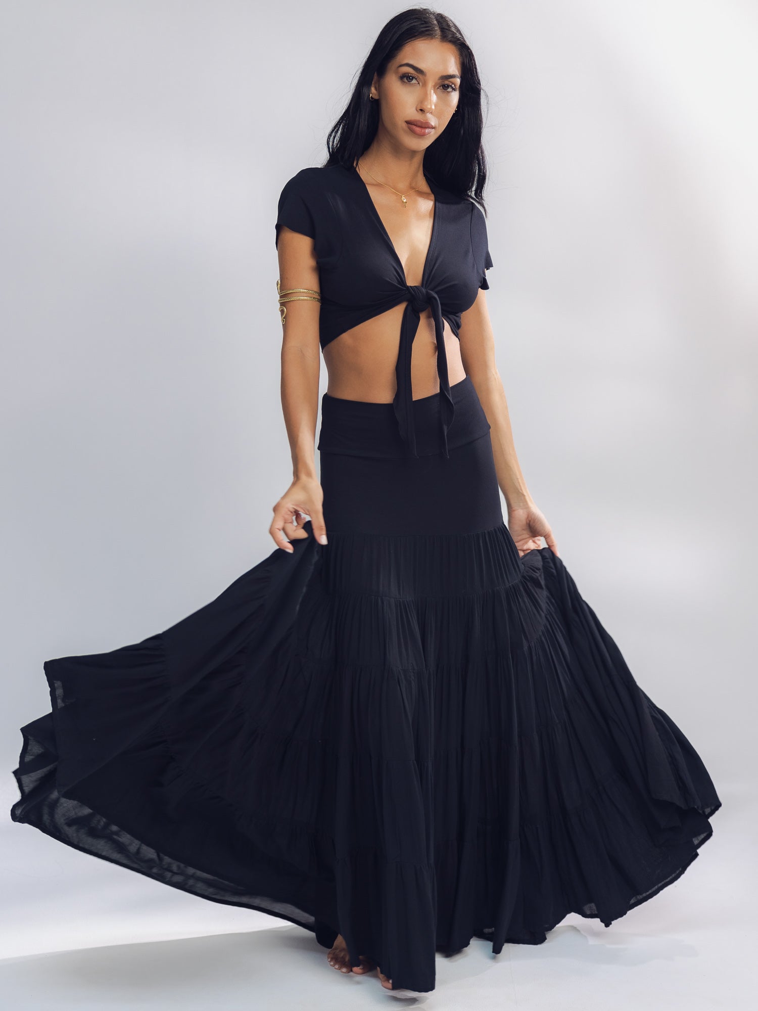 Esme Panel Skirt | Flowy & Feminine Boho Maxi-Skirt