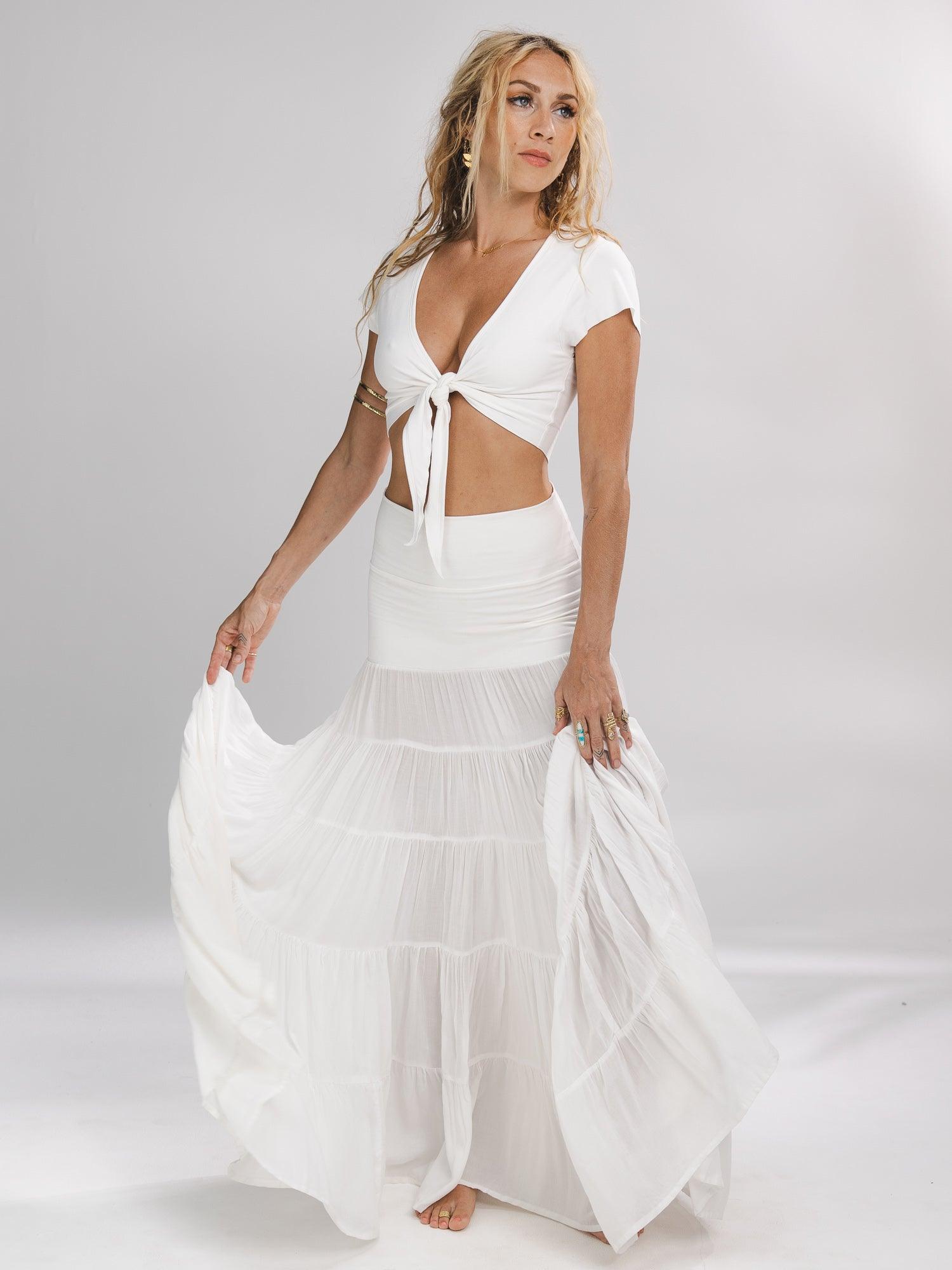 Esme Panel Skirt | Flowy & Feminine Boho Maxi-Skirt