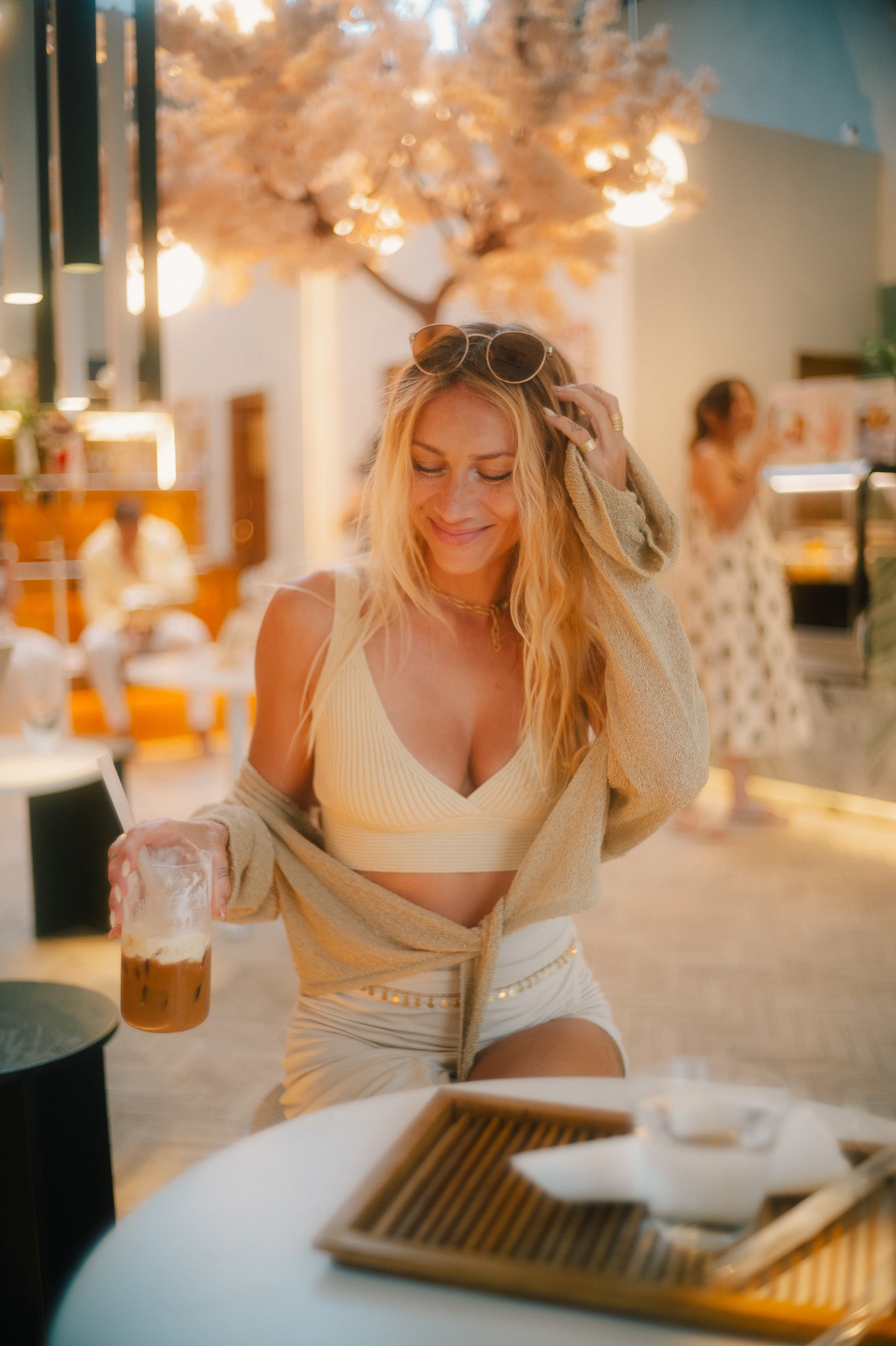 Olivia Knit Top (4-Way) - Ancient Sand