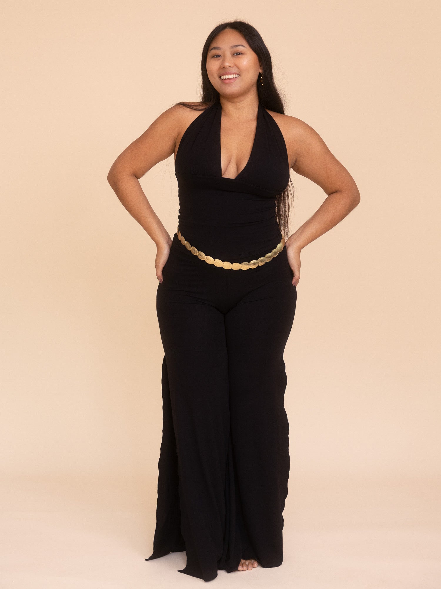 Long Celeste Top - Black Onyx