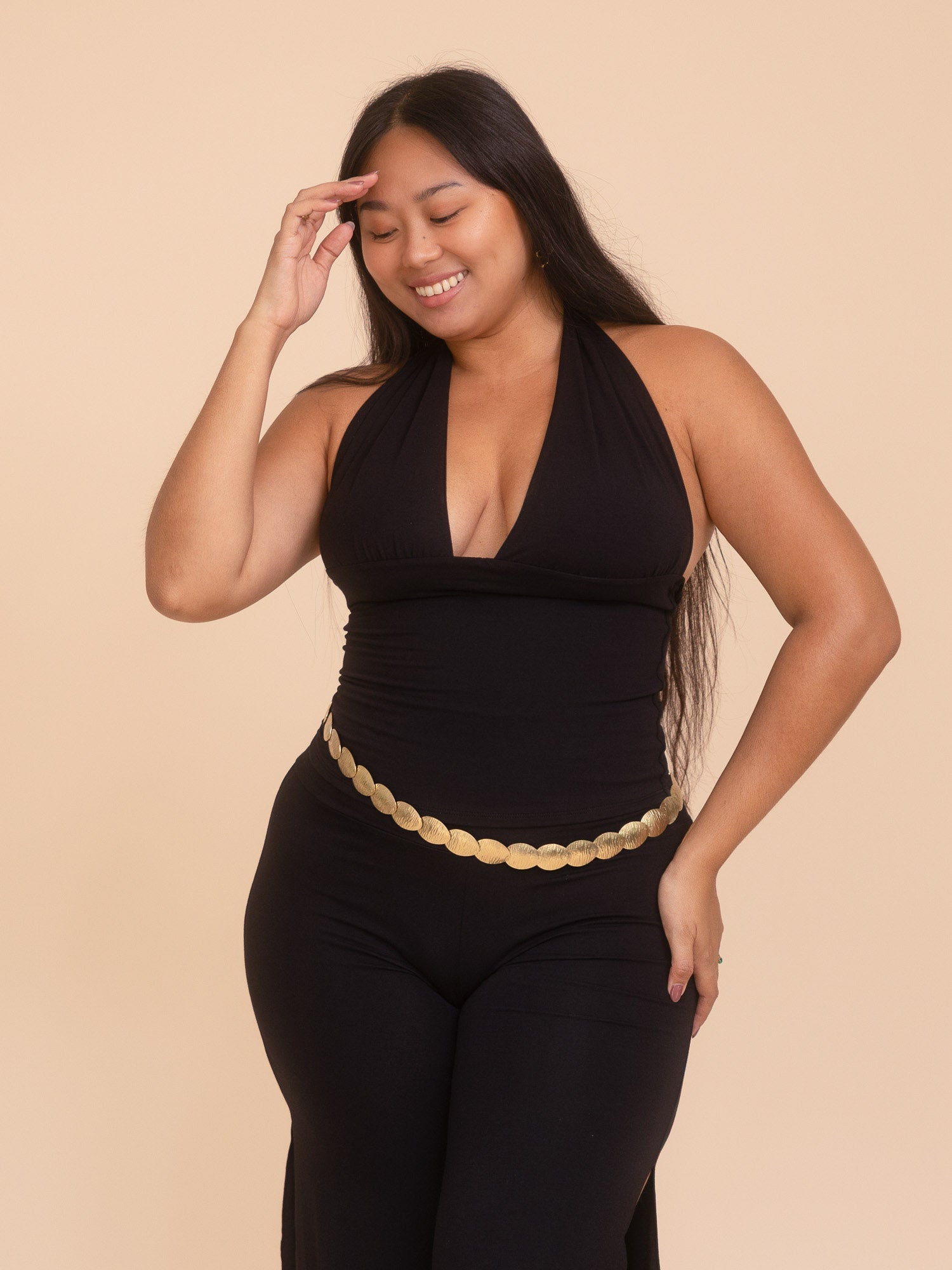 Long Celeste Top - Black Onyx