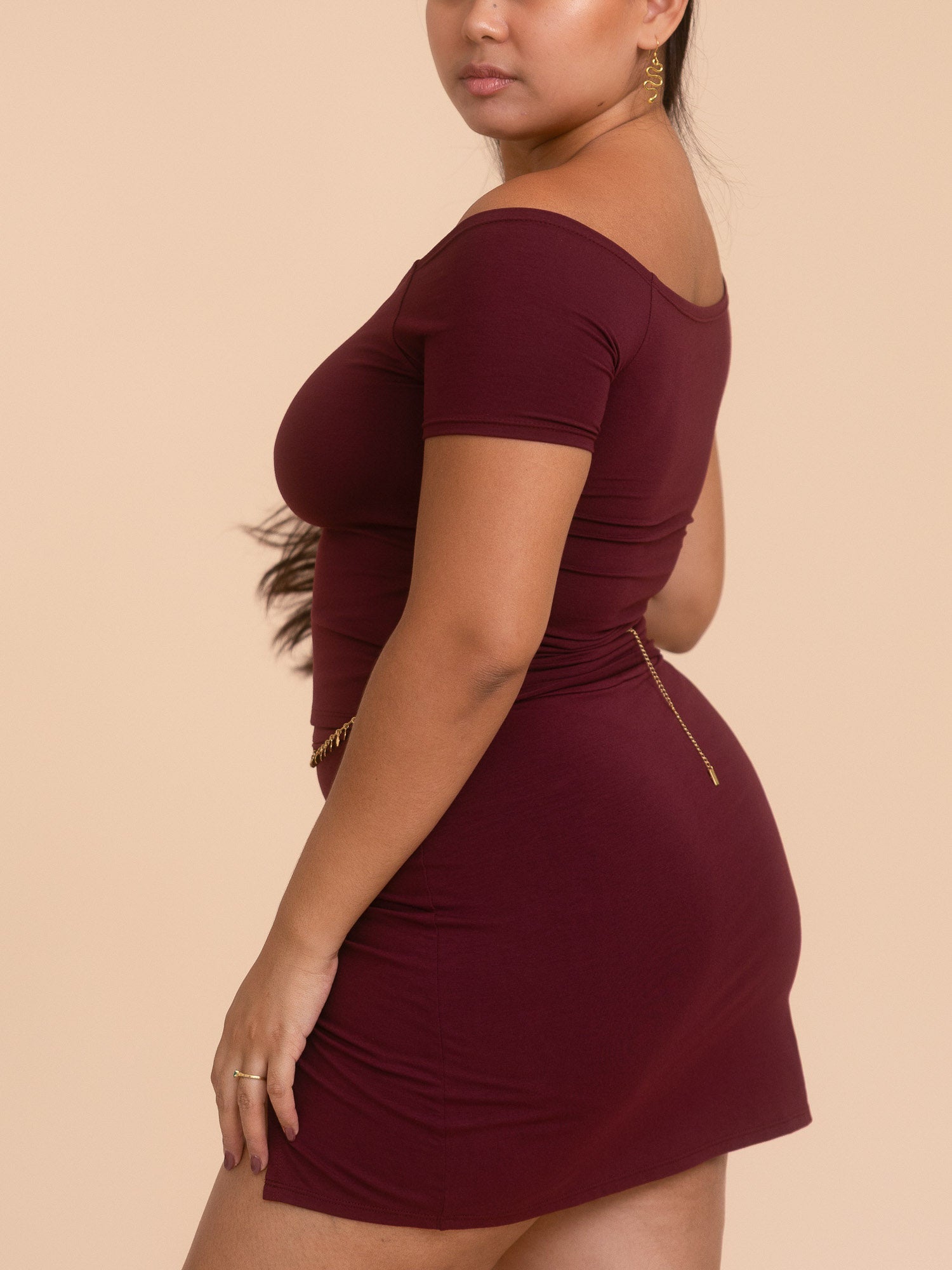 Long Savaya Top - Cherry Stone