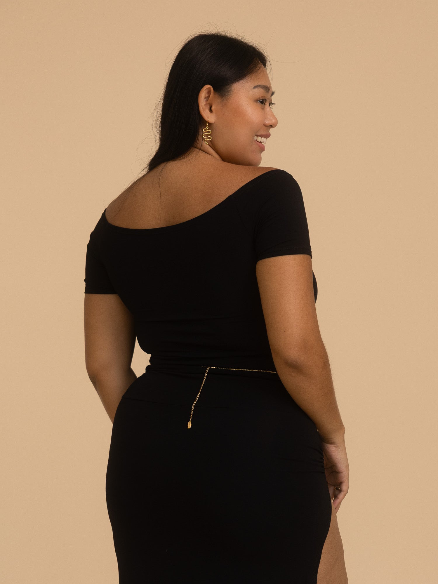 Long Savaya Top - Black Onyx