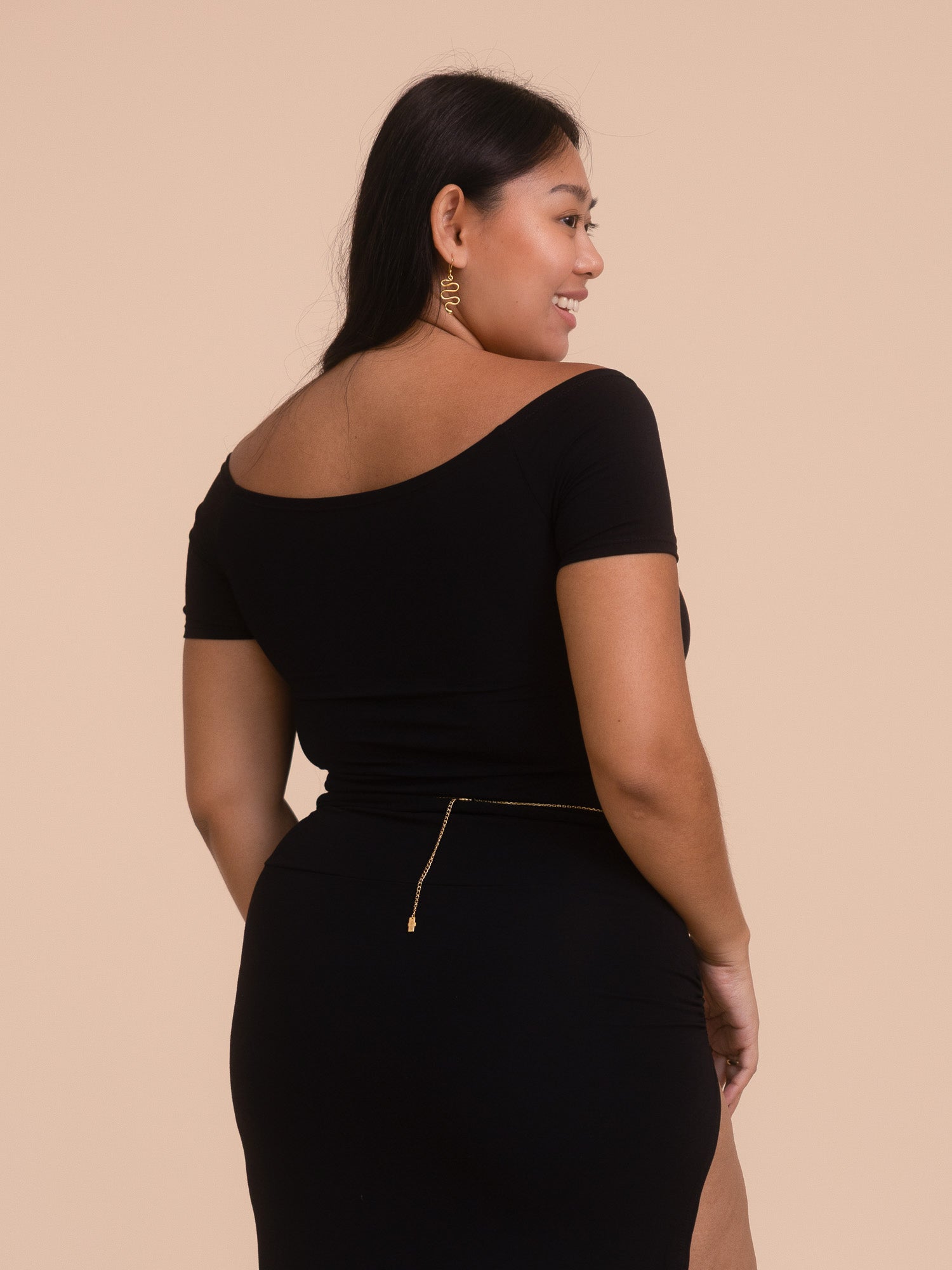 Long Savaya Top - Black Onyx