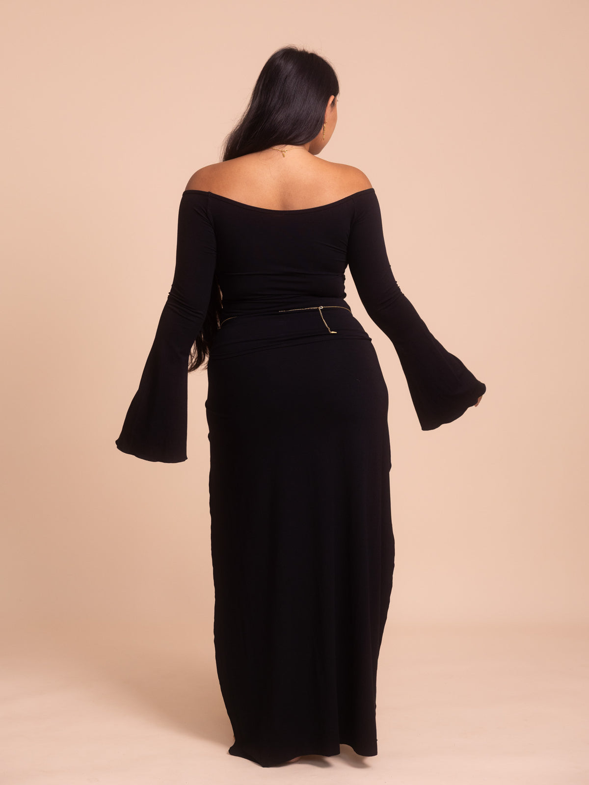 Long Persephone Top - Black Onyx