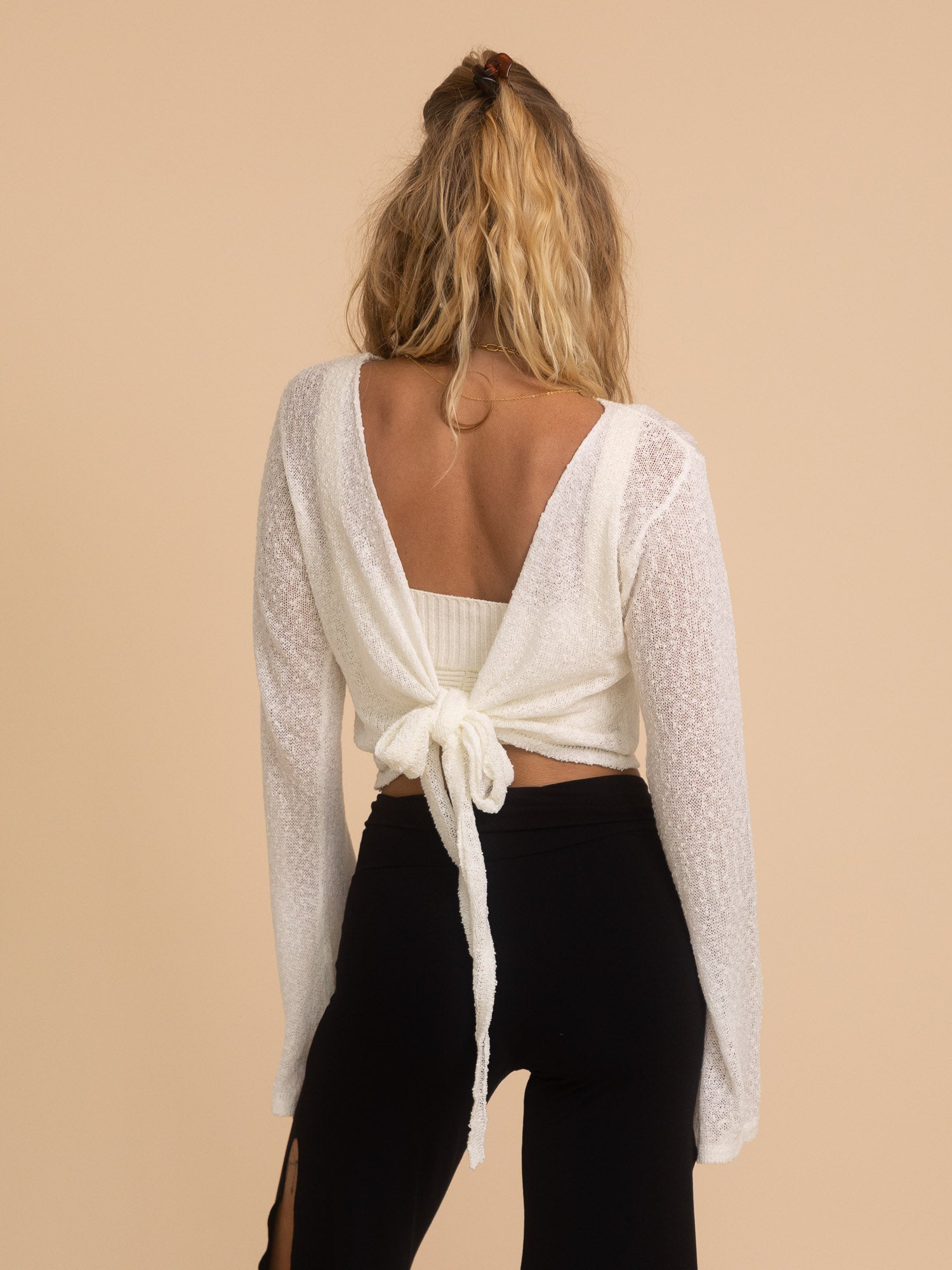Olivia Knit Top (4-Way) - Ivory