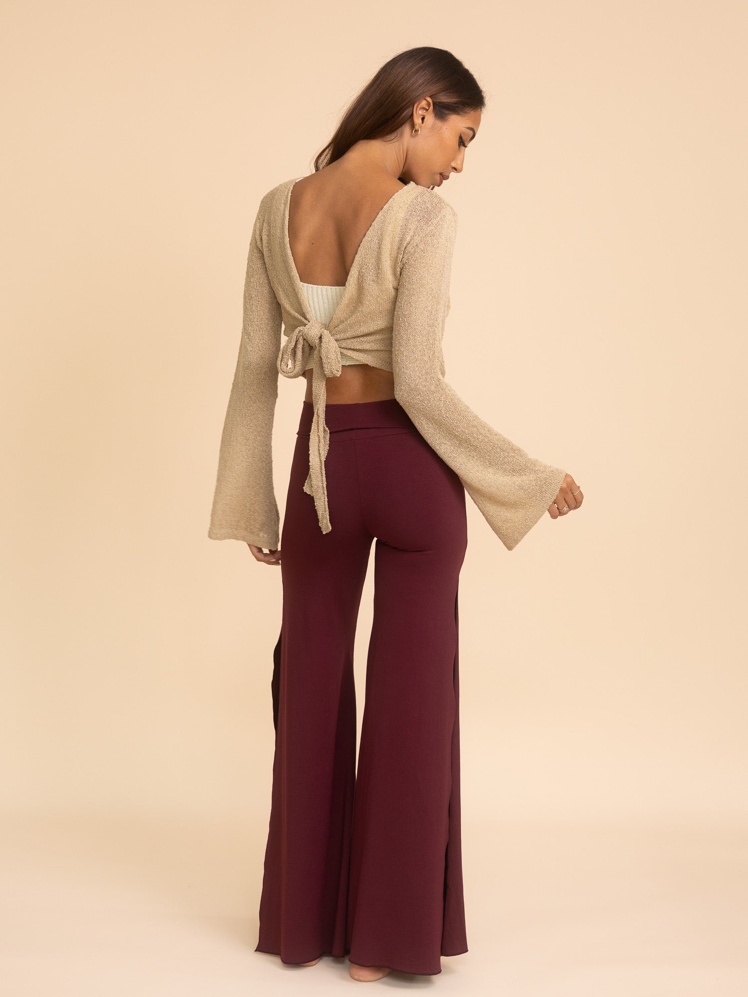 Olivia Knit Top (4-Way) - Ancient Sand