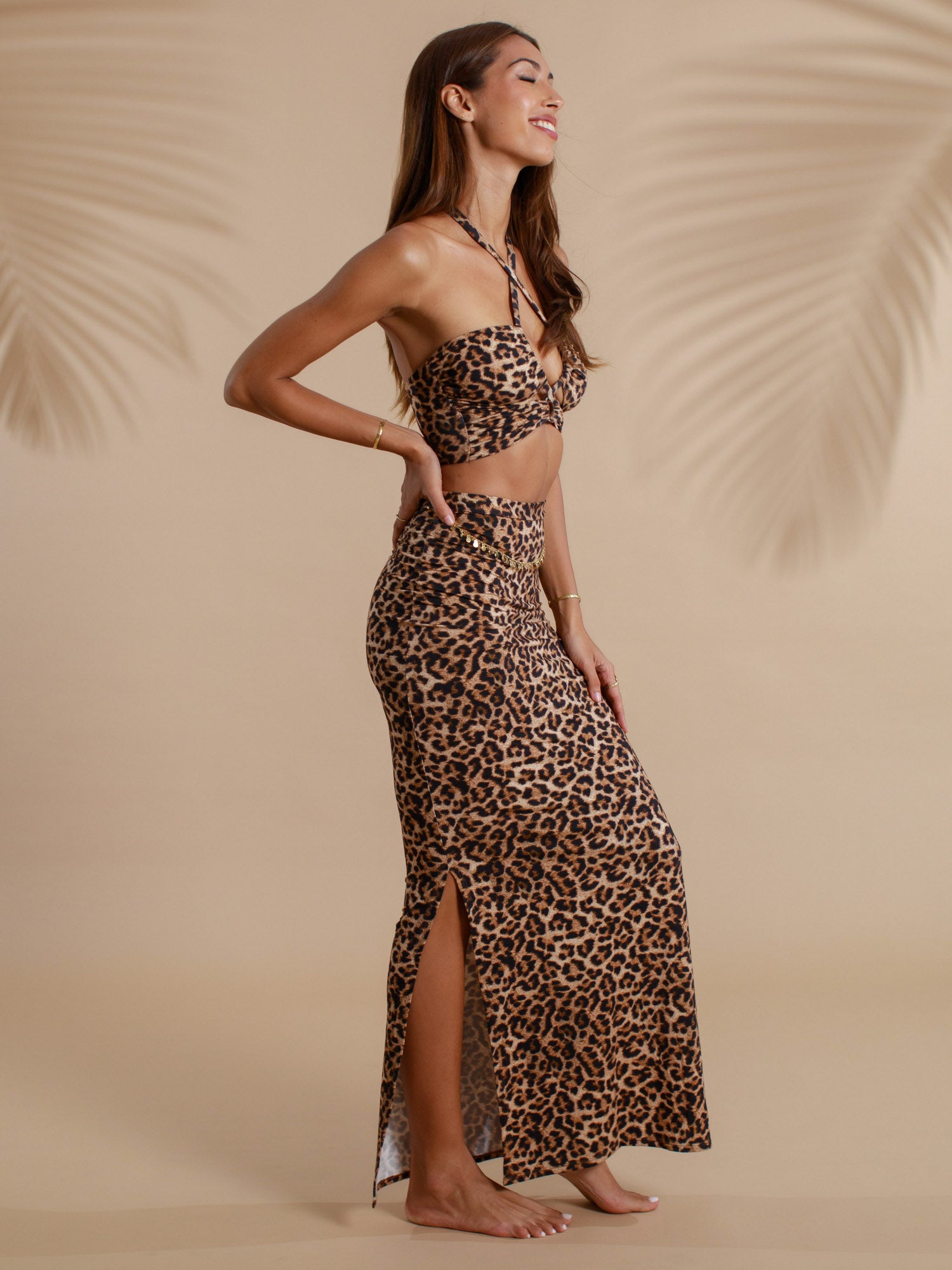 Alexandra Skirt - Organic Leopard