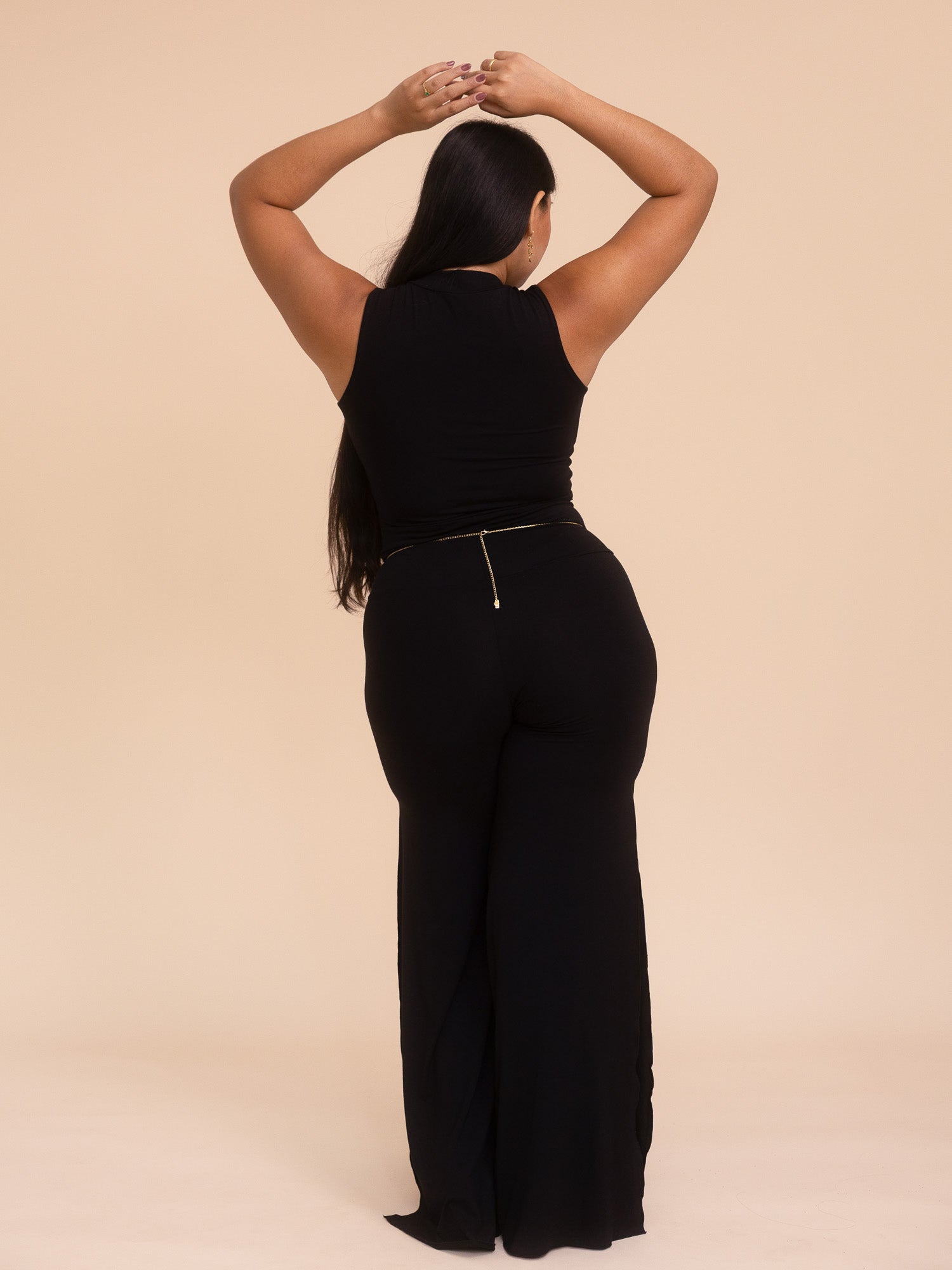 Juno Slit Pant - Black Onyx