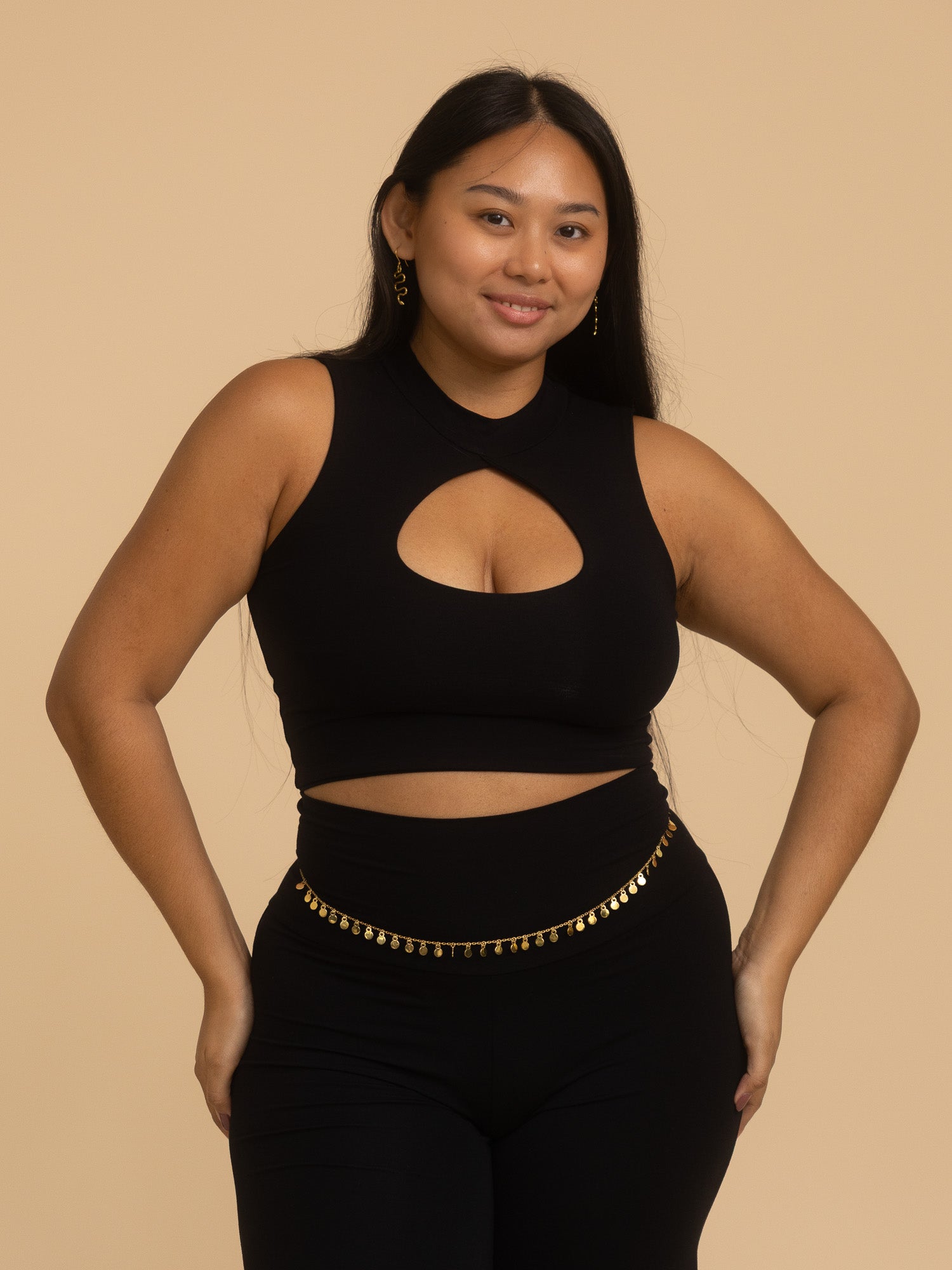 Sleeveless Sekhmet Top - Black Onyx