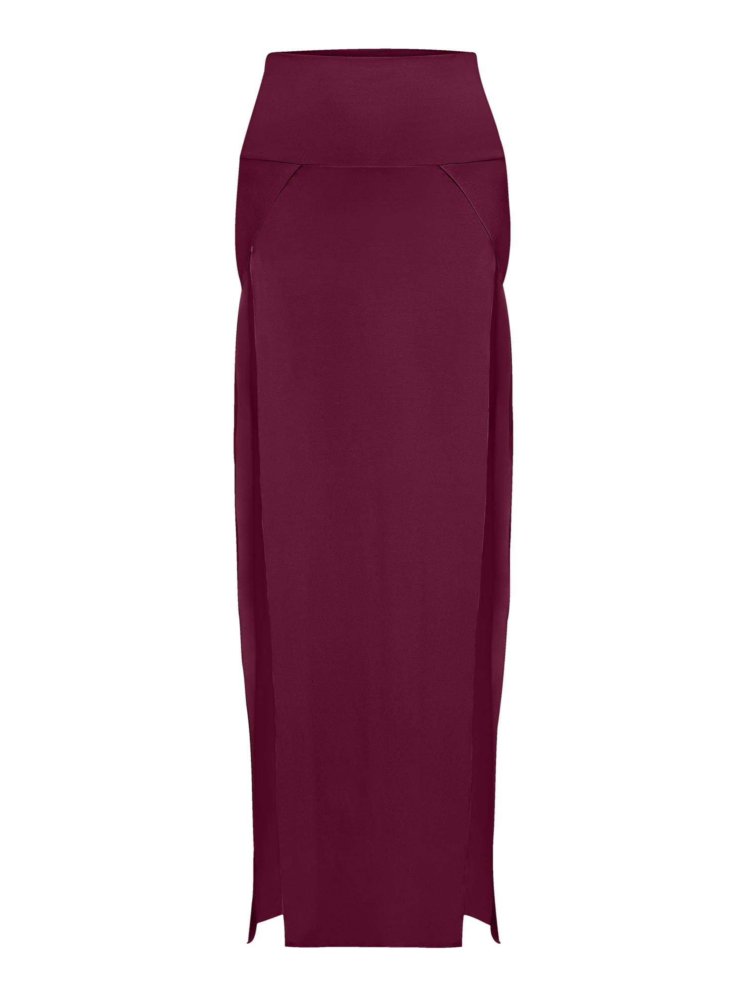 Cleopatra Slit Skirt - Cherry Stone