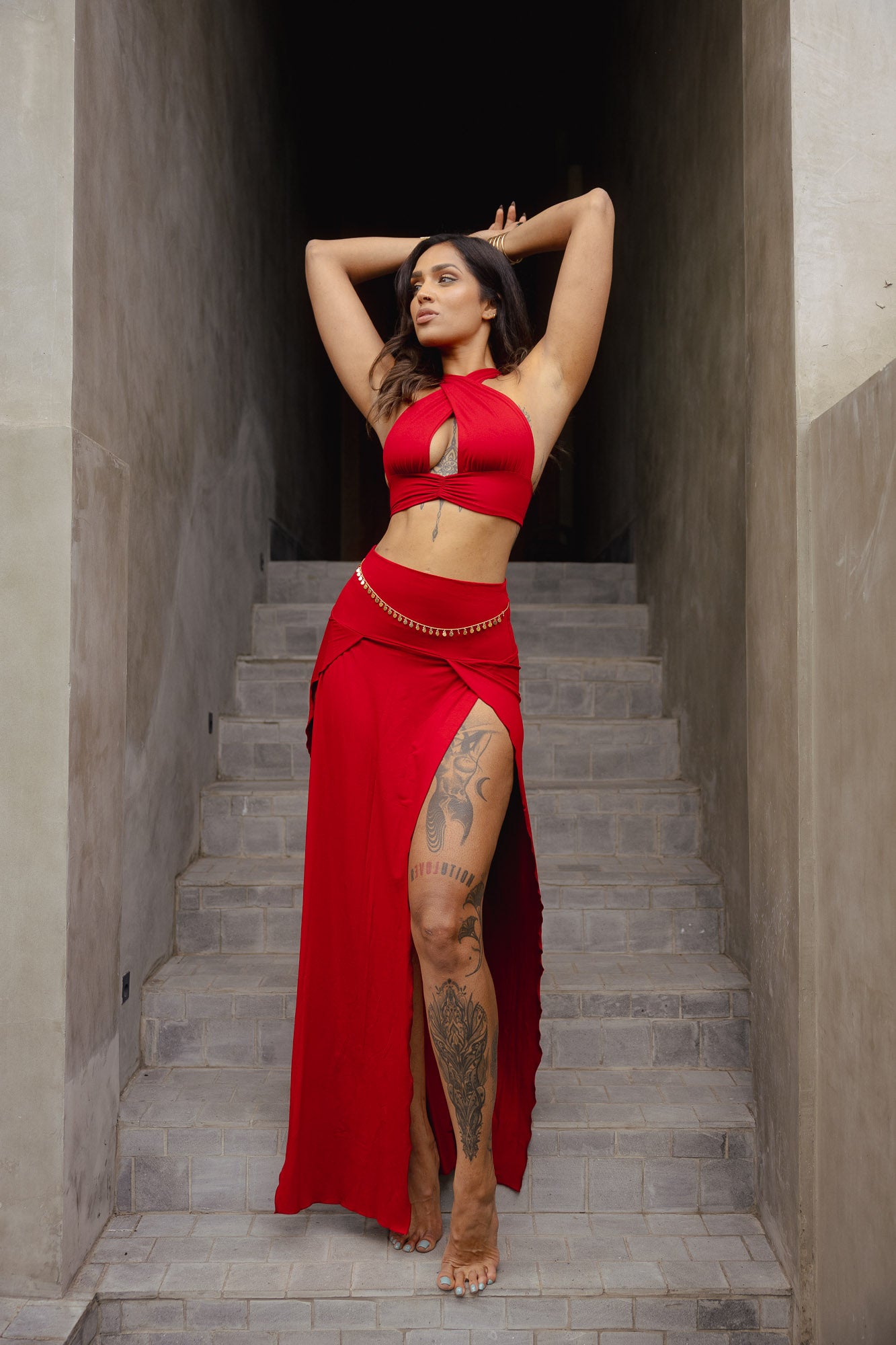 Celeste Top - Crimson Red