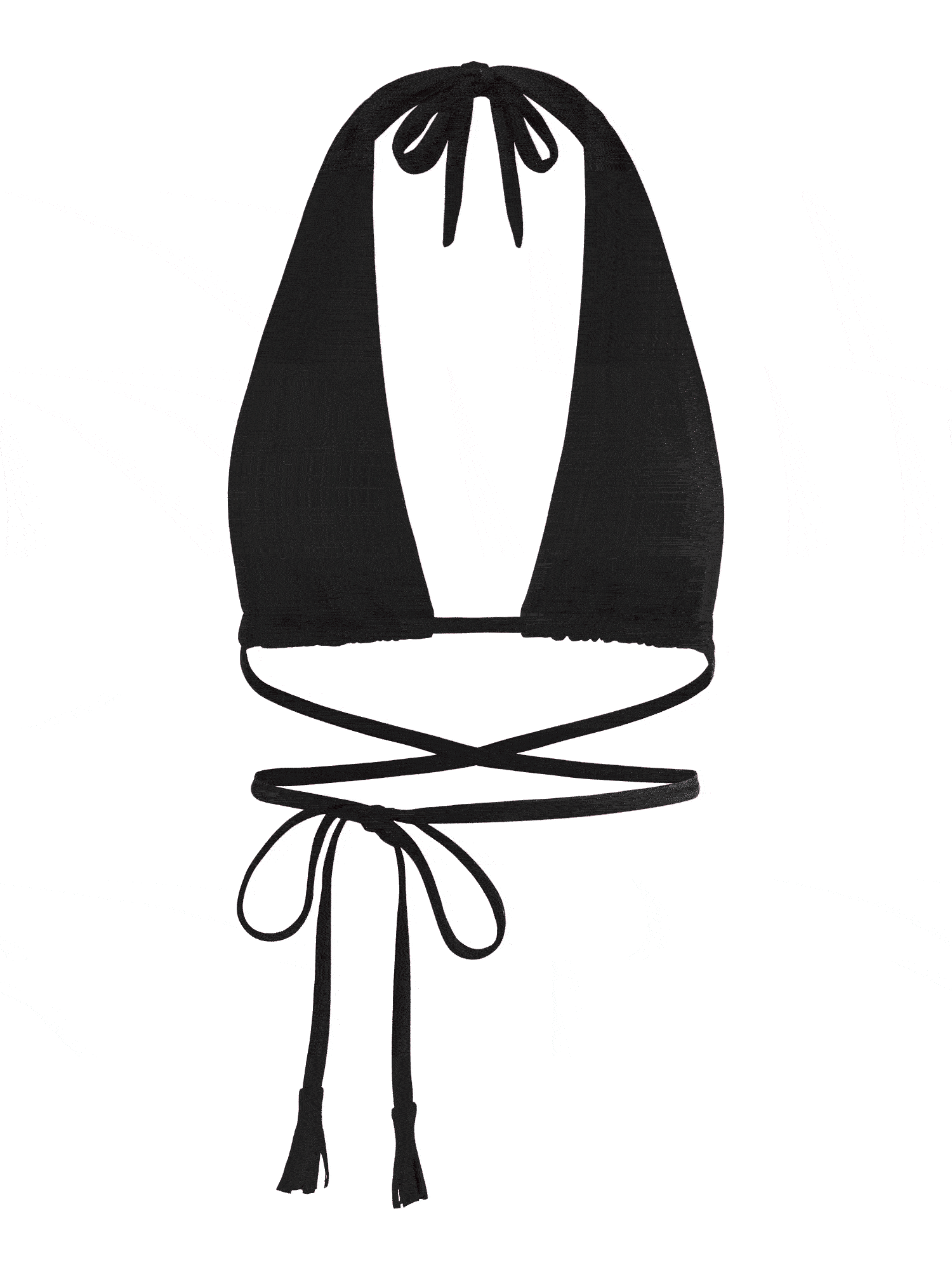 Solara Bikini Top (8-Way) - Black