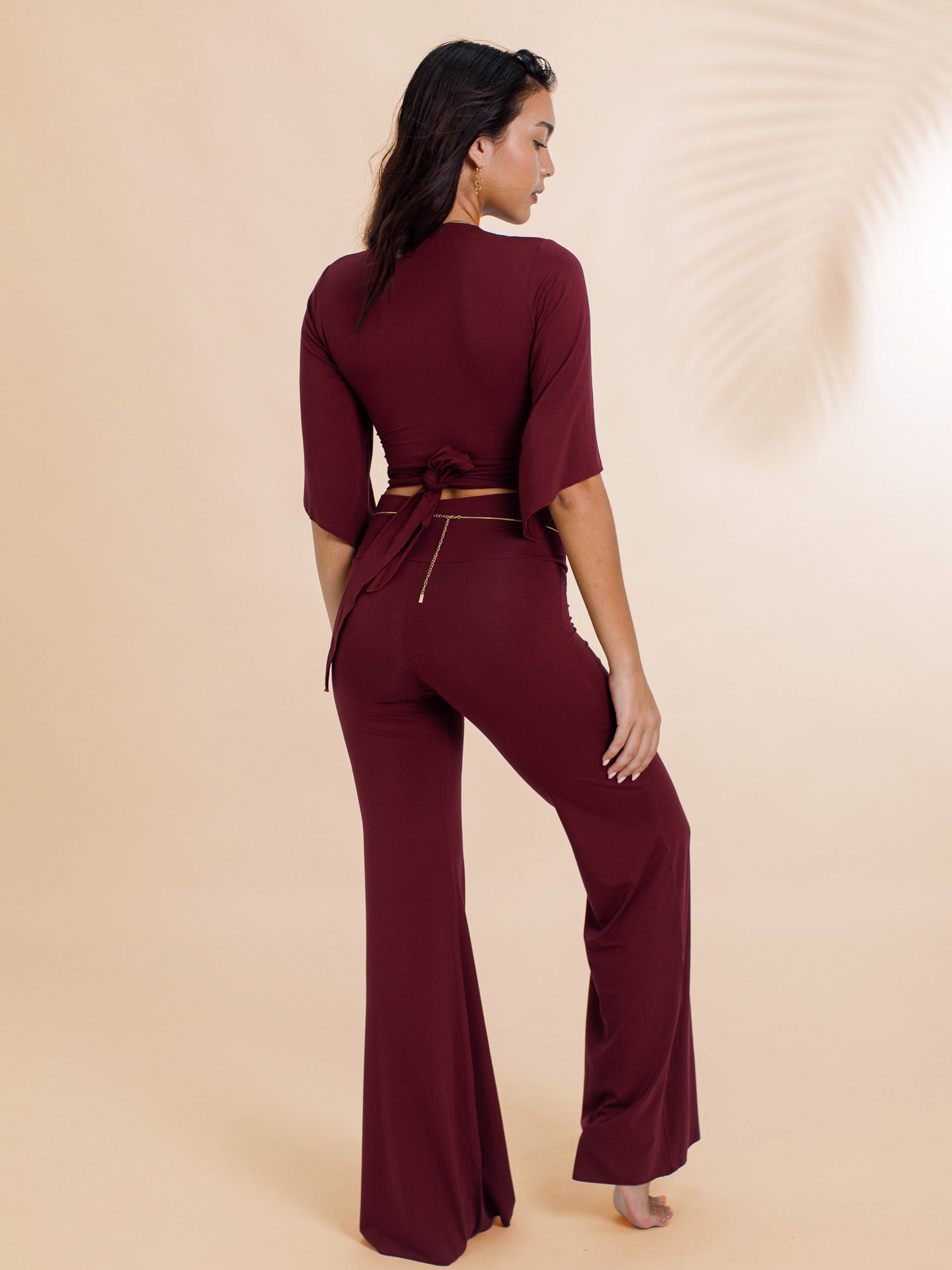 FREY　SATIN WATER PANTS　Mサイズ　フレイ Striated Silk Satin Straight Pant | EILEEN FISHER