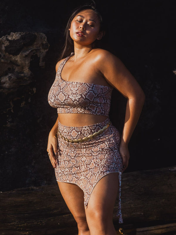 Nalu Top (3-Way) - Organic Snake Print