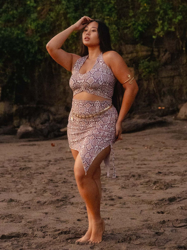 Nalu Top (3-Way) - Organic Snake Print