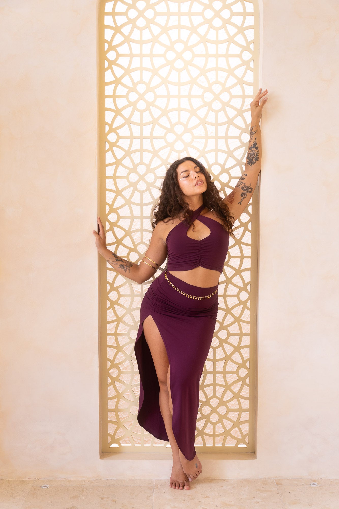 nalu＊-11138 Nalu Top (3-Way) - Amethyst Purple