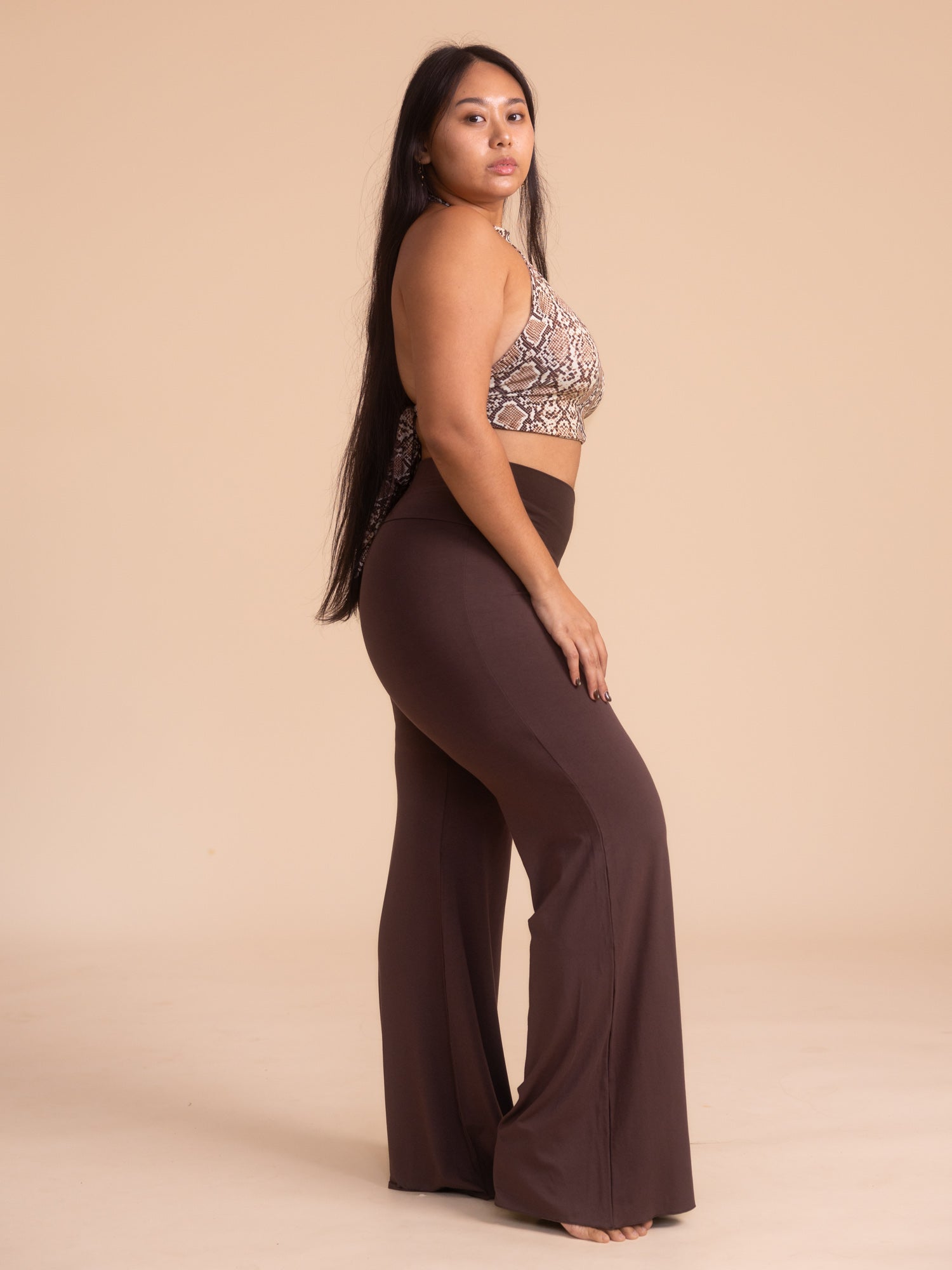 Alexa Top - Organic Snake Print