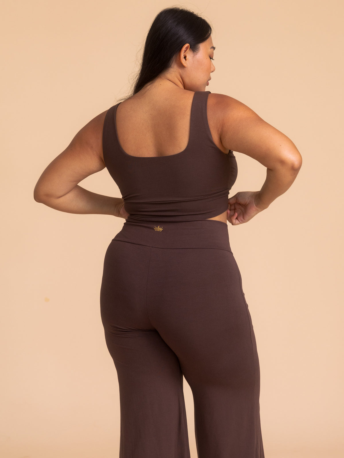 Artemis Reversible Crop Top - Cacao