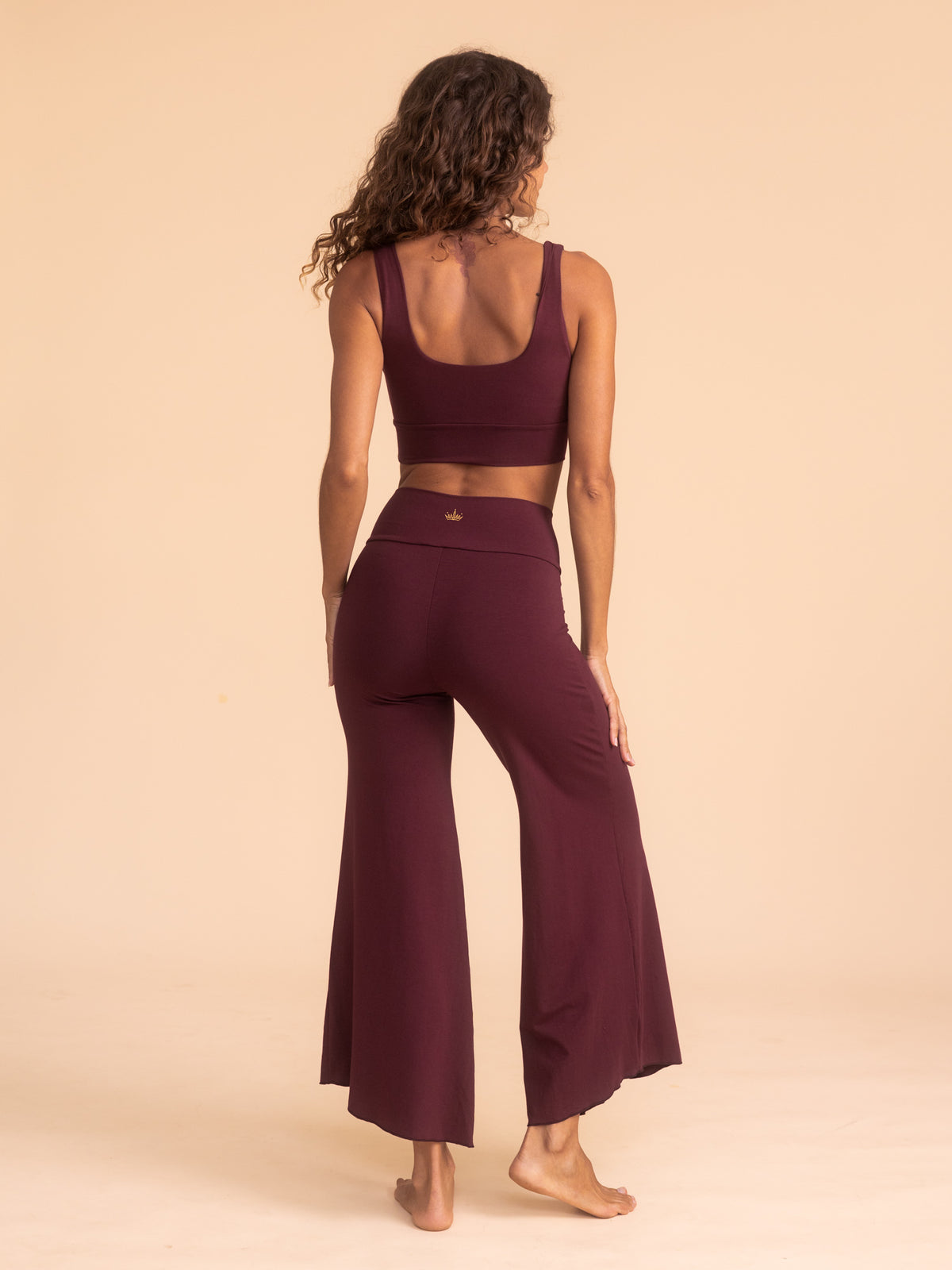 Alora Flare Pant - Cherry Stone
