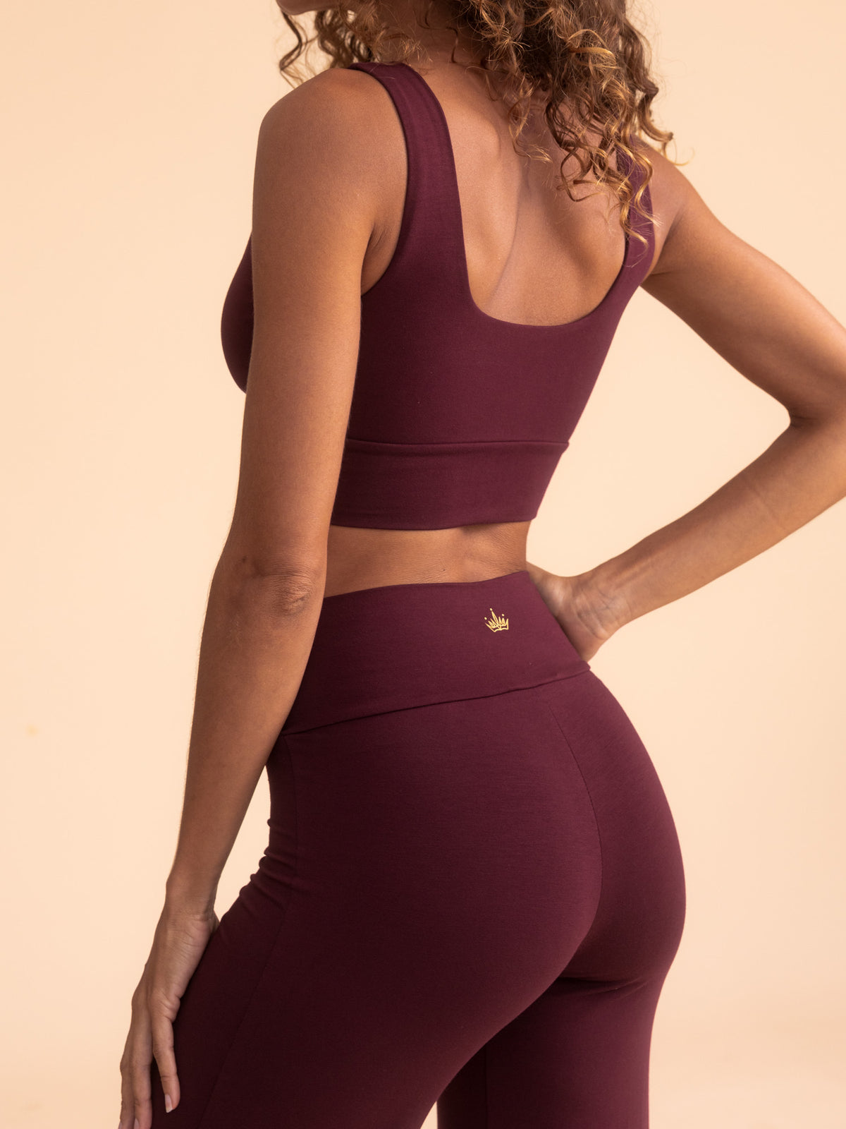 Alora Flare Pant - Cherry Stone