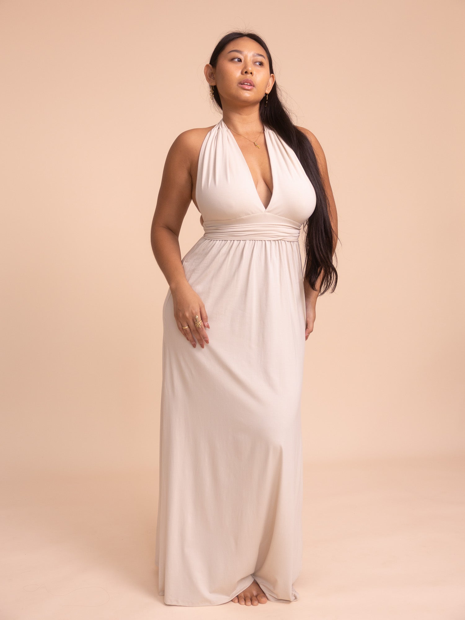 Aurora Dress - Sandy Pearl