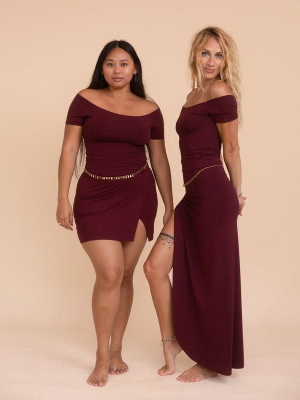 Long Savaya Top - Cherry Stone