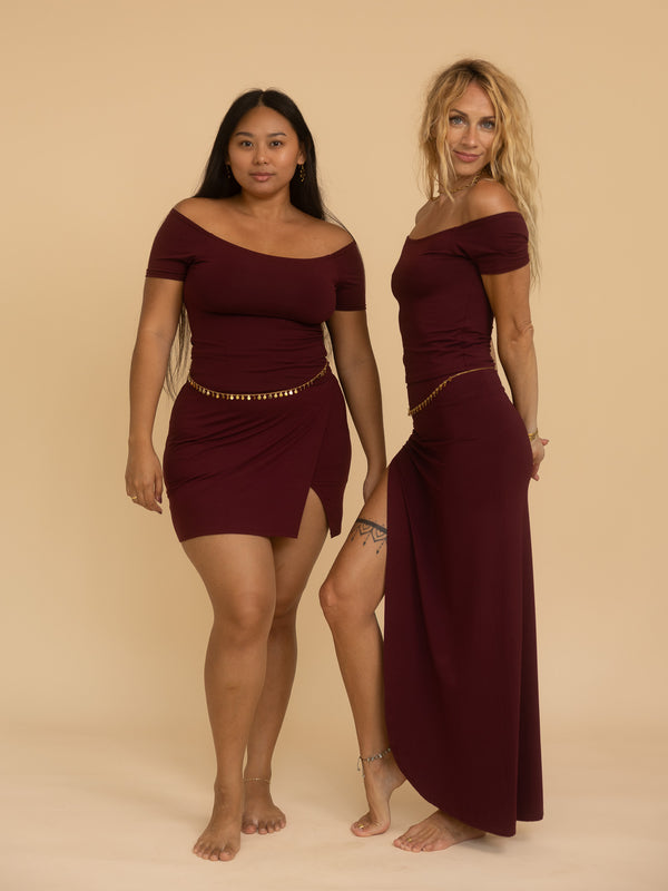 Long Savaya Top - Cherry Stone