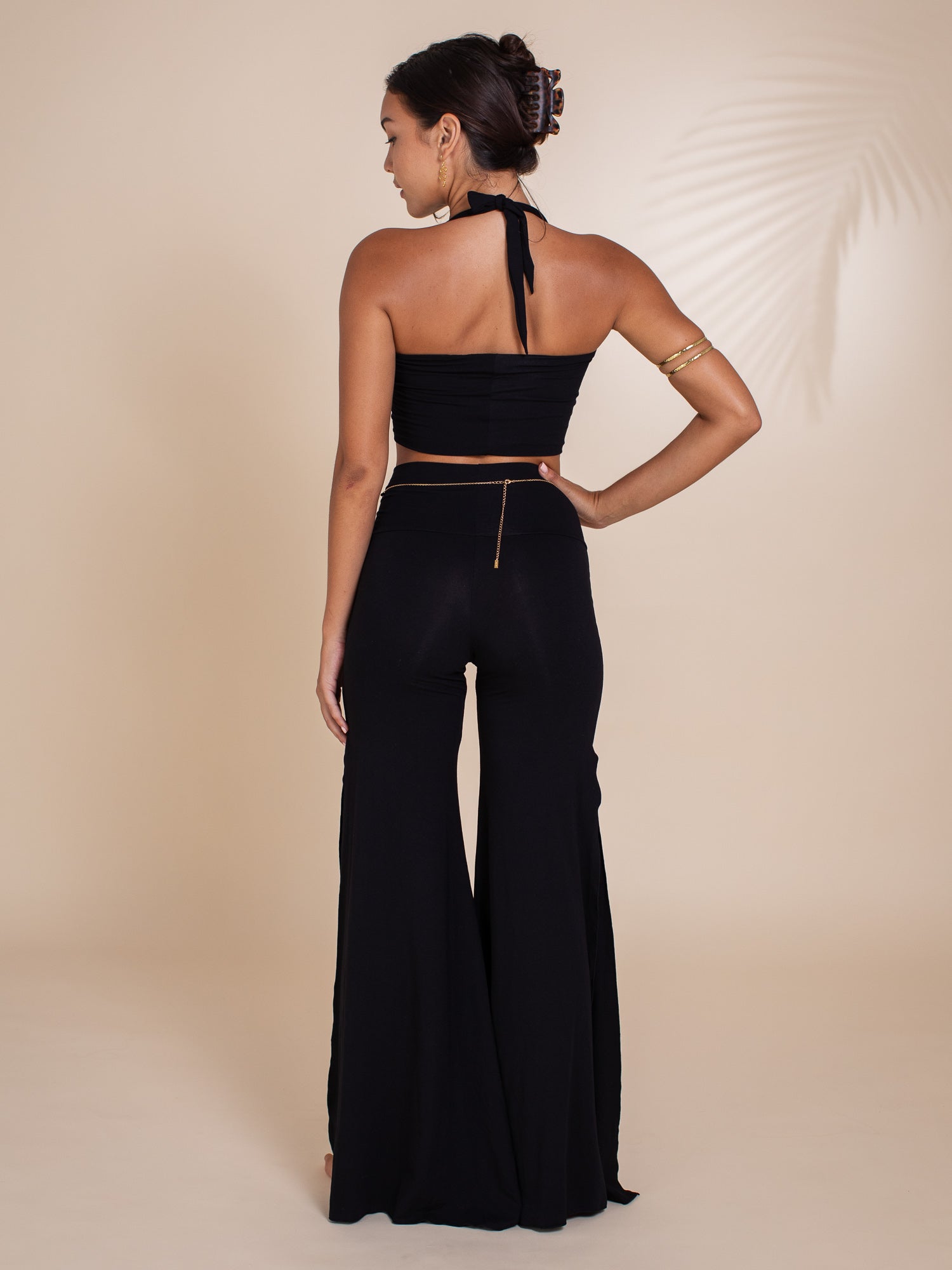 Juno Slit Pant - Black Onyx