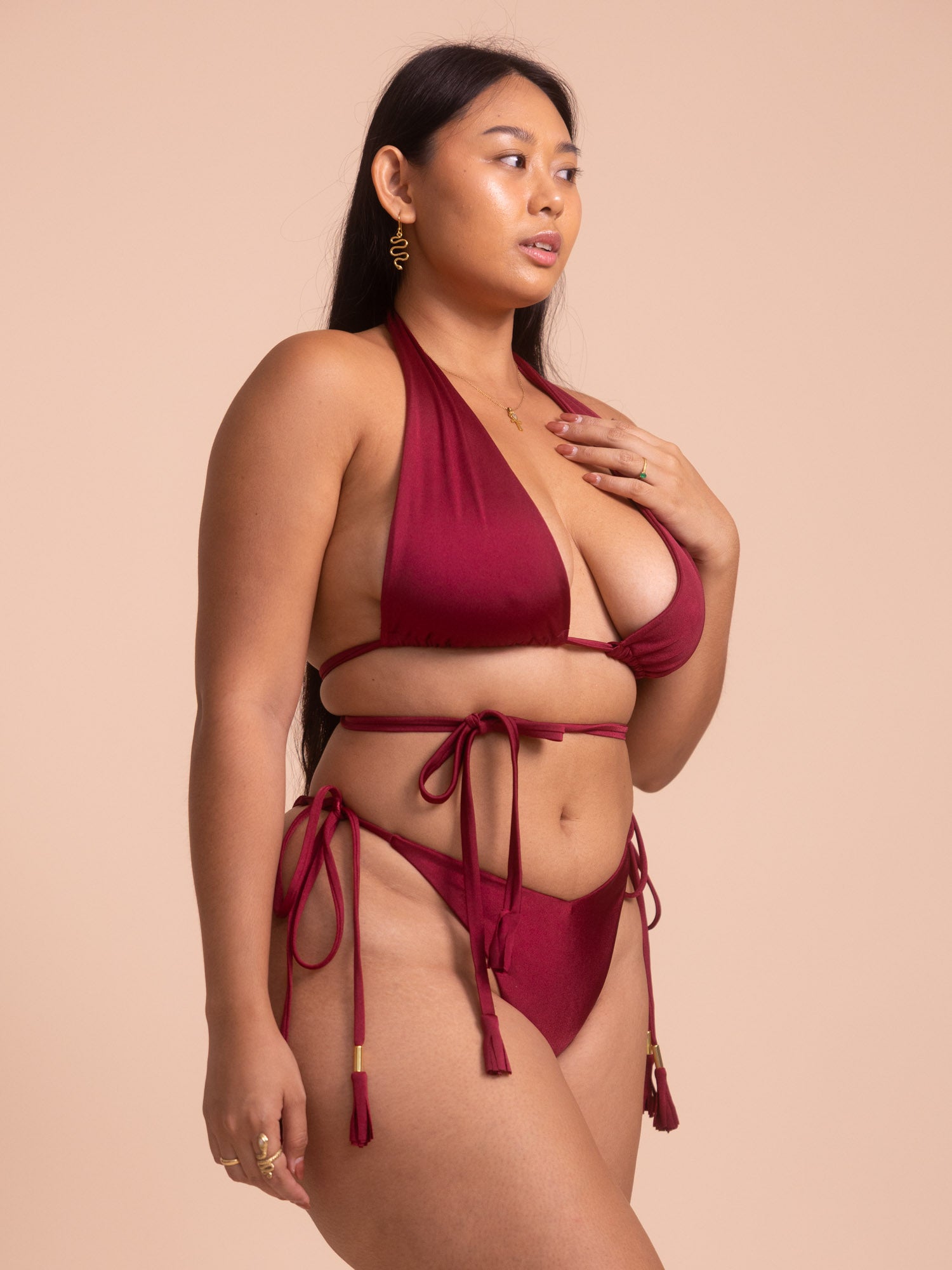 Calypso Bikini Bottom - Cherry