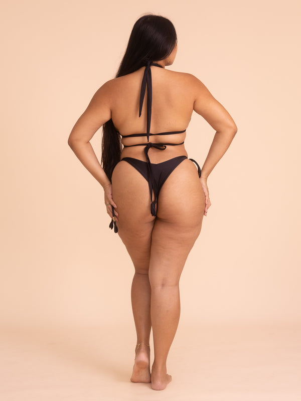 Calypso Bikini Bottom - Shiny Black