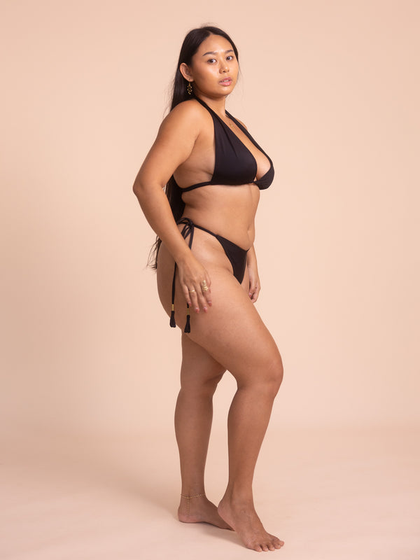 Calypso Bikini Bottom - Shiny Black