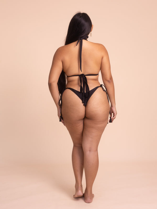Solara Bikini Top (9-Way) - Shiny Black