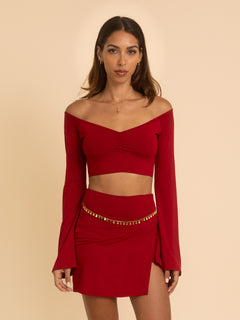Demi Skort - Crimson Red