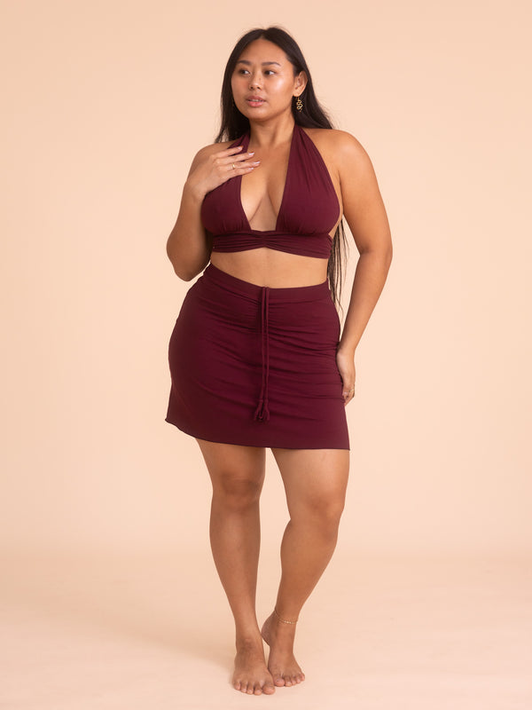 Diana Mini Skort - Cherry Stone