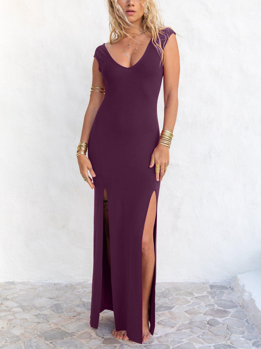 Athena Dress - Amethyst Purple