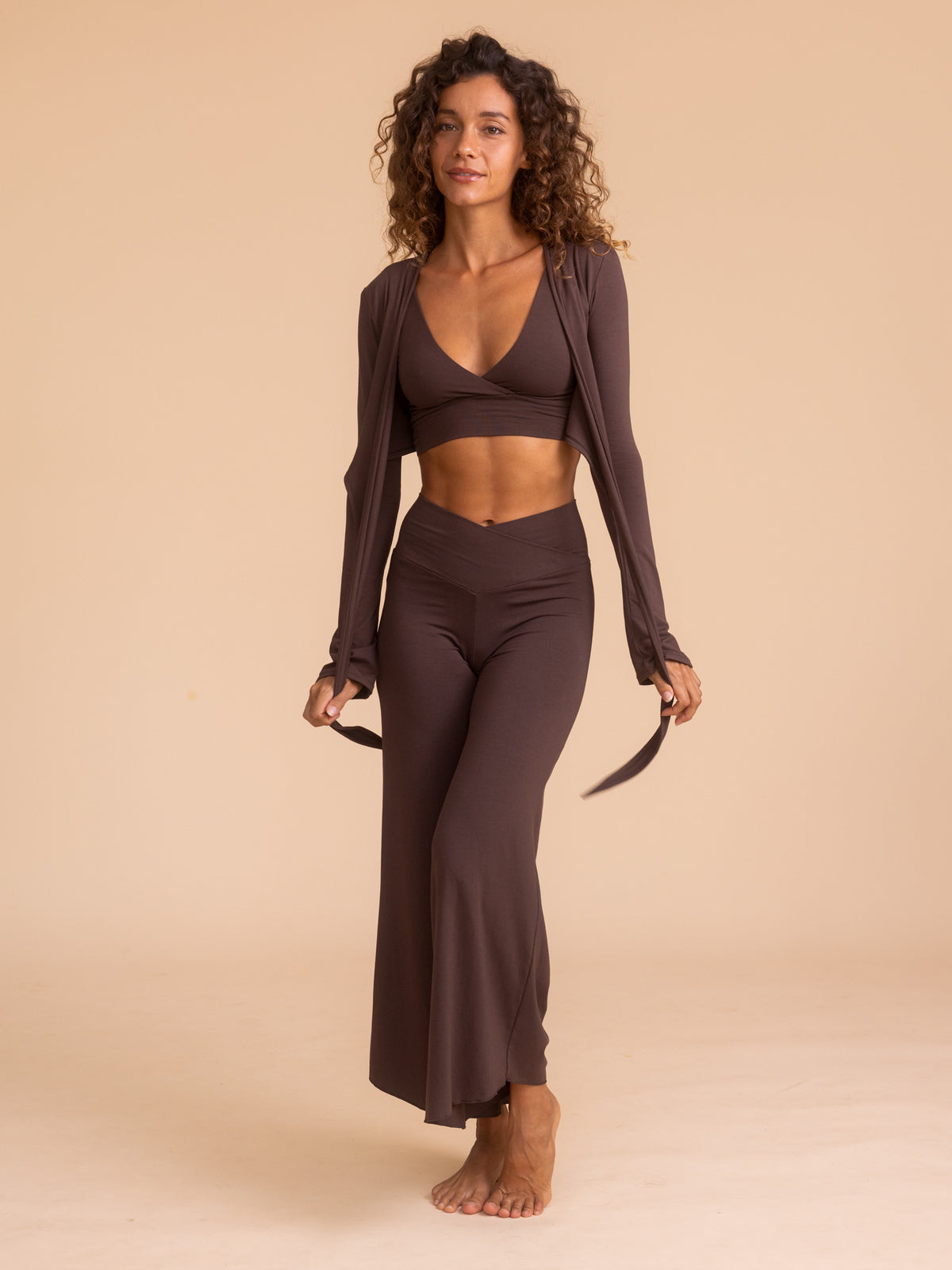 Alora Flare Pant - Cacao