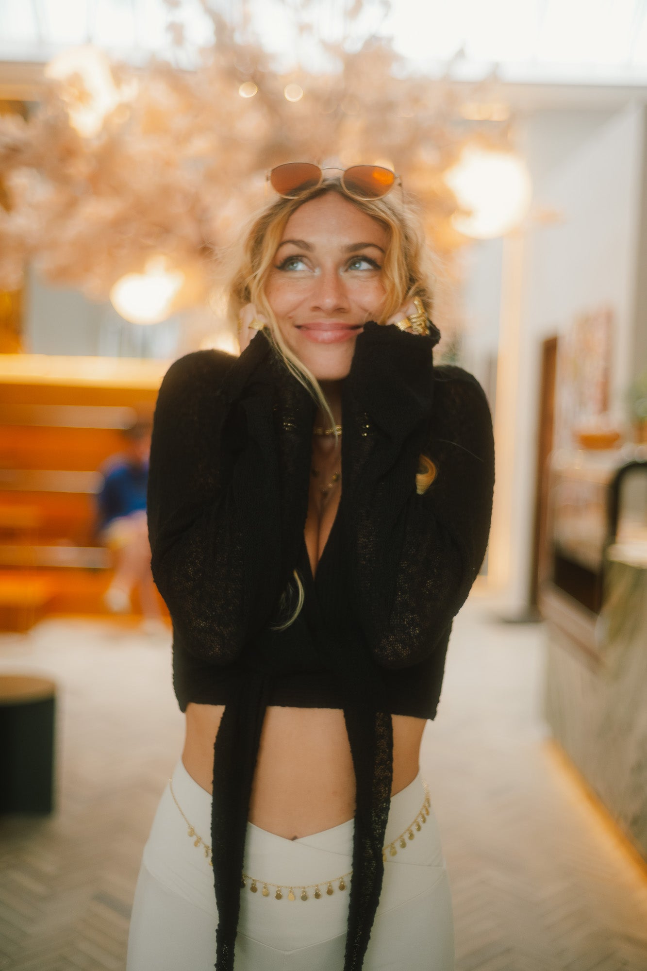 Olivia Knit Top (4-Way) - Black Onyx