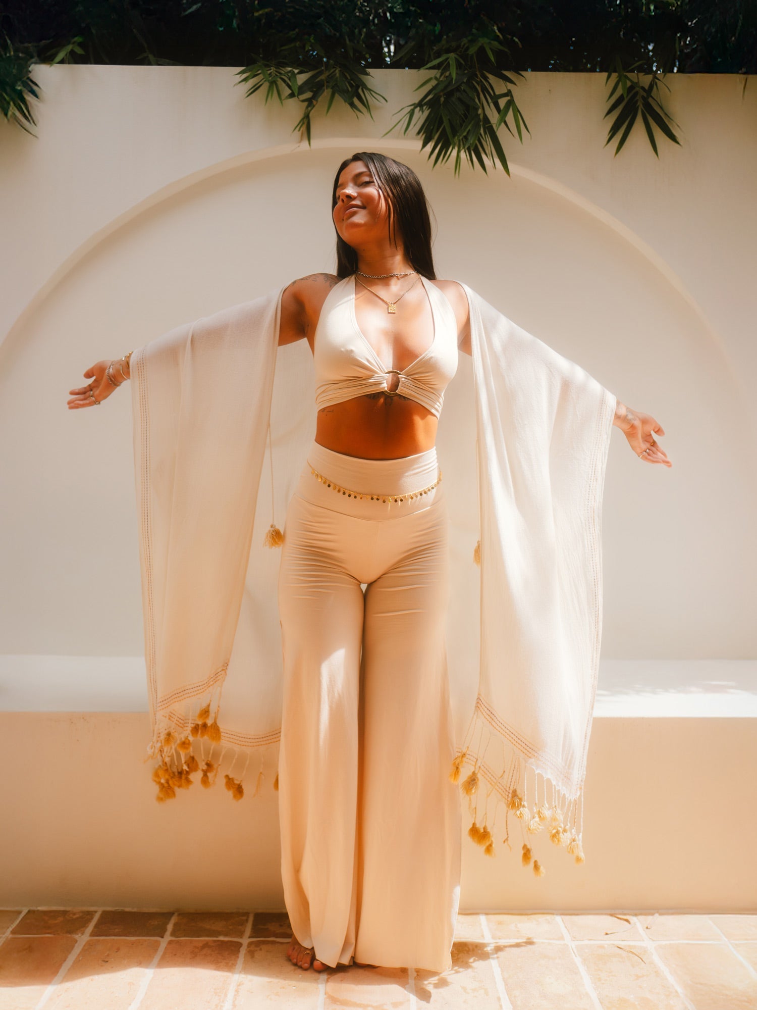 🎁 Satori Kimono - Ivory (100% off)