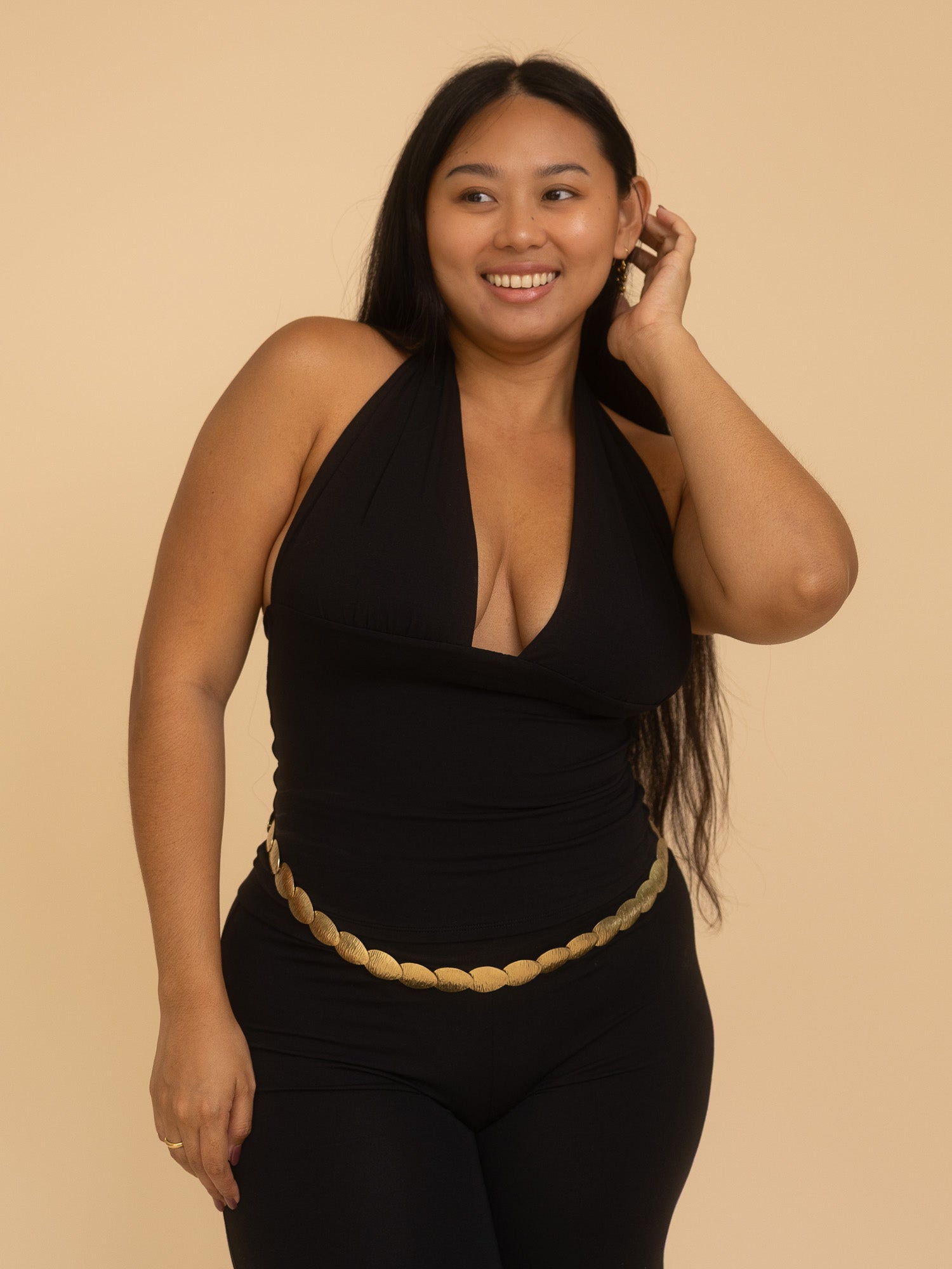 Long Celeste Top - Black Onyx