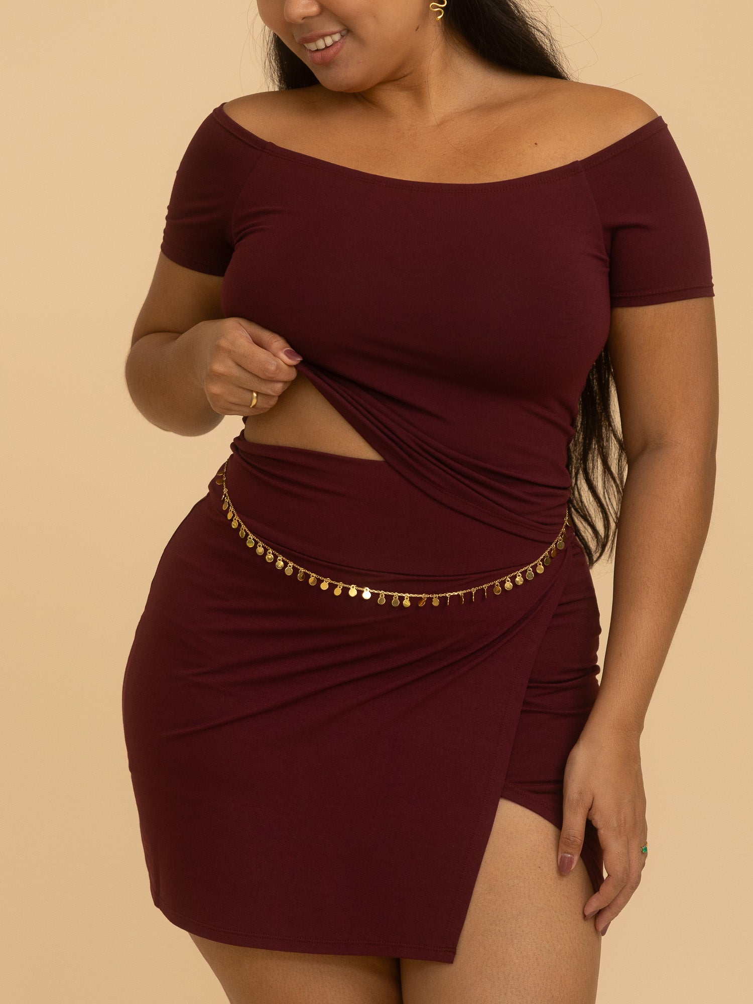 Long Savaya Top - Cherry Stone