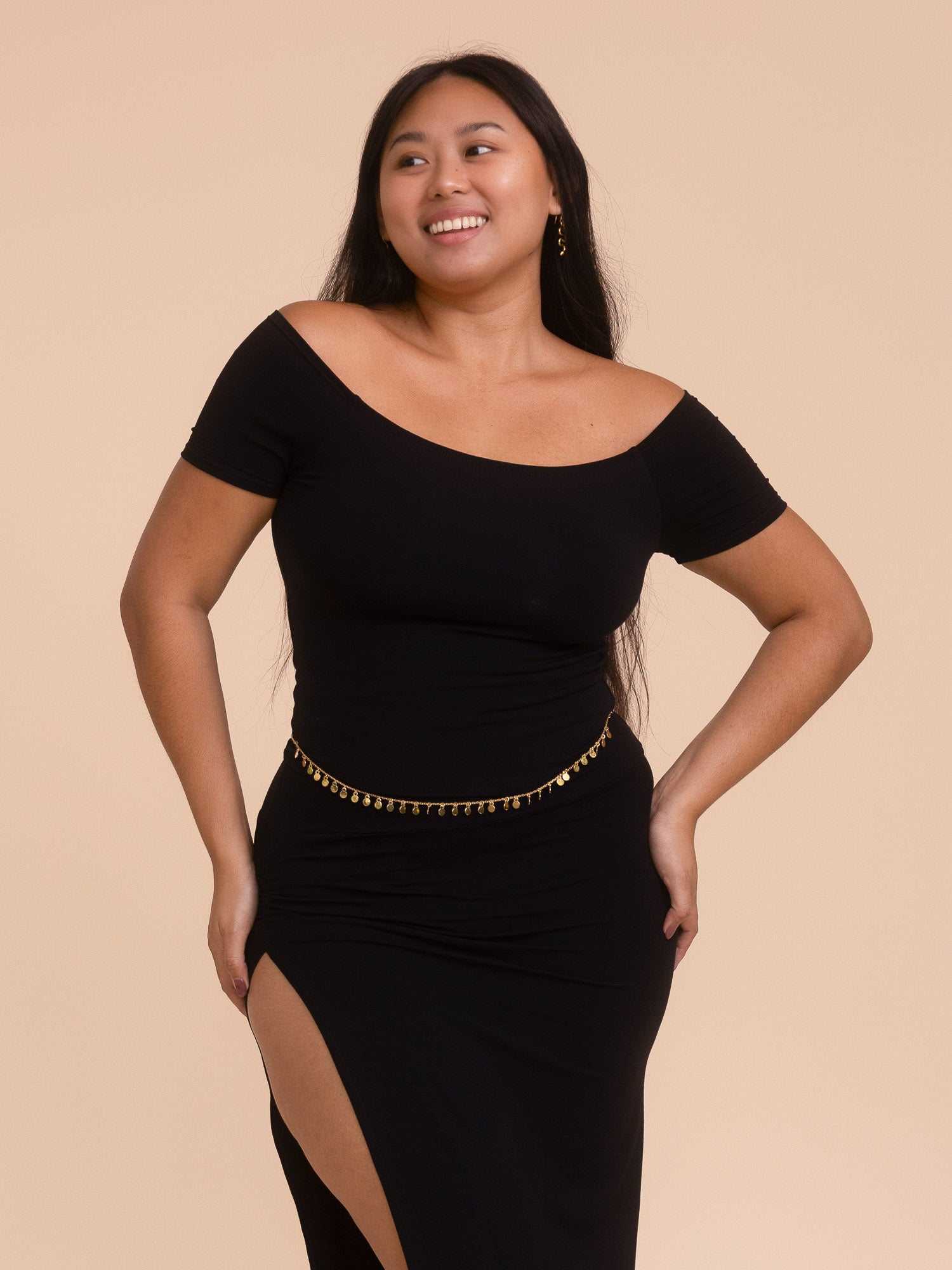 Long Savaya Top - Black Onyx