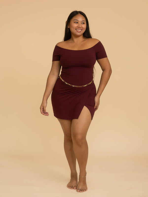 Long Savaya Top - Cherry Stone