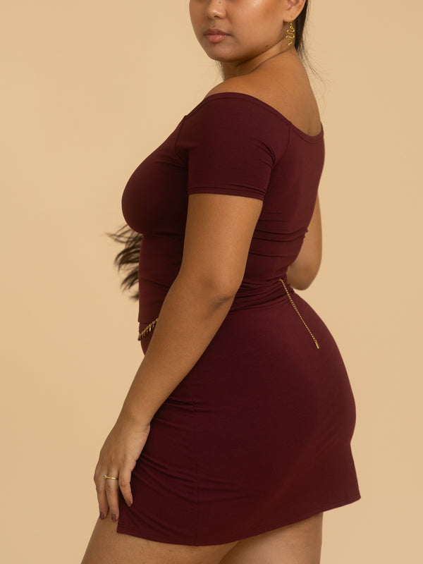 Long Savaya Top - Cherry Stone